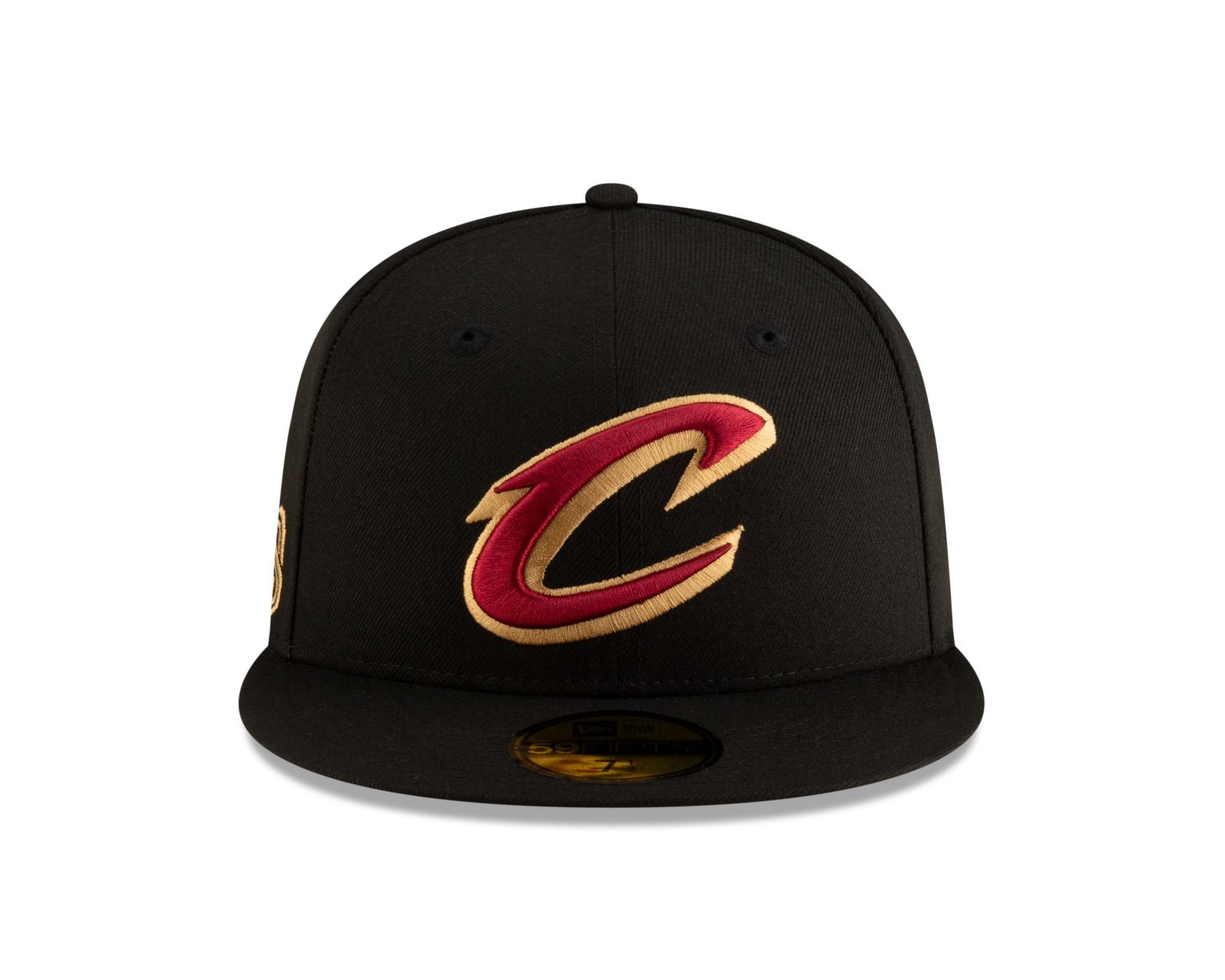 Bone New Era 59FIFTY Cleveland Cavaliers NBA Preto Preto 2
