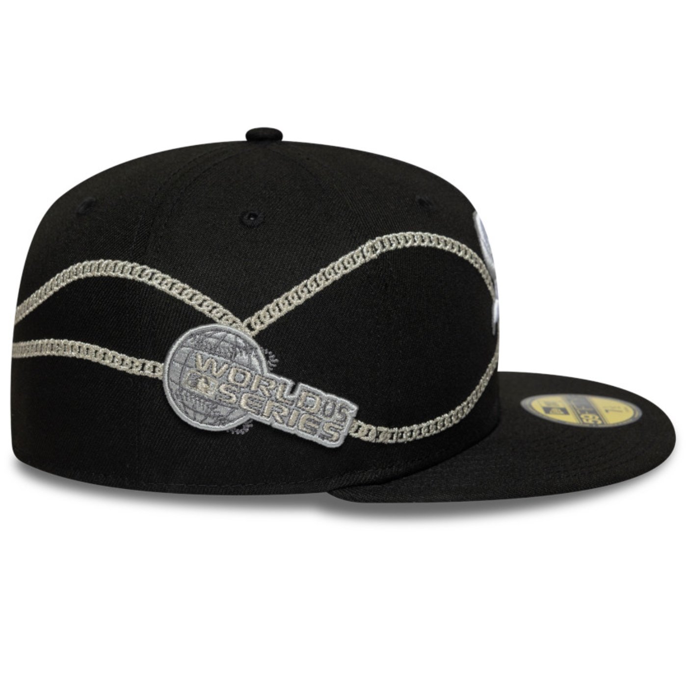 Bone New Era 59FIFTY Chicago White Sox MLB Preto Preto 4