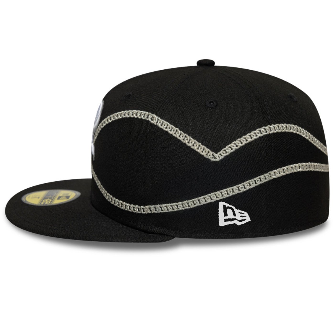 Bone New Era 59FIFTY Chicago White Sox MLB Preto Preto 7