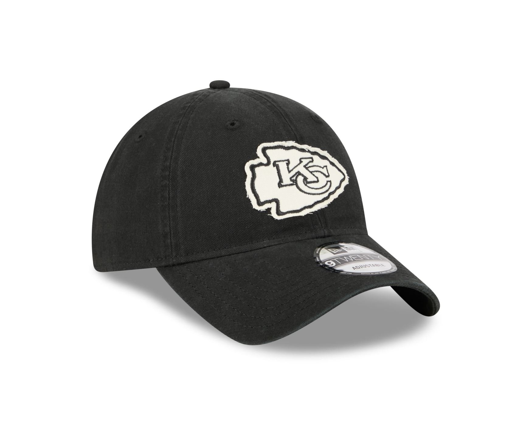 Bone New Era 9TWENTY STRAPBACK Kansas City Chiefs NFL Preto Preto 3