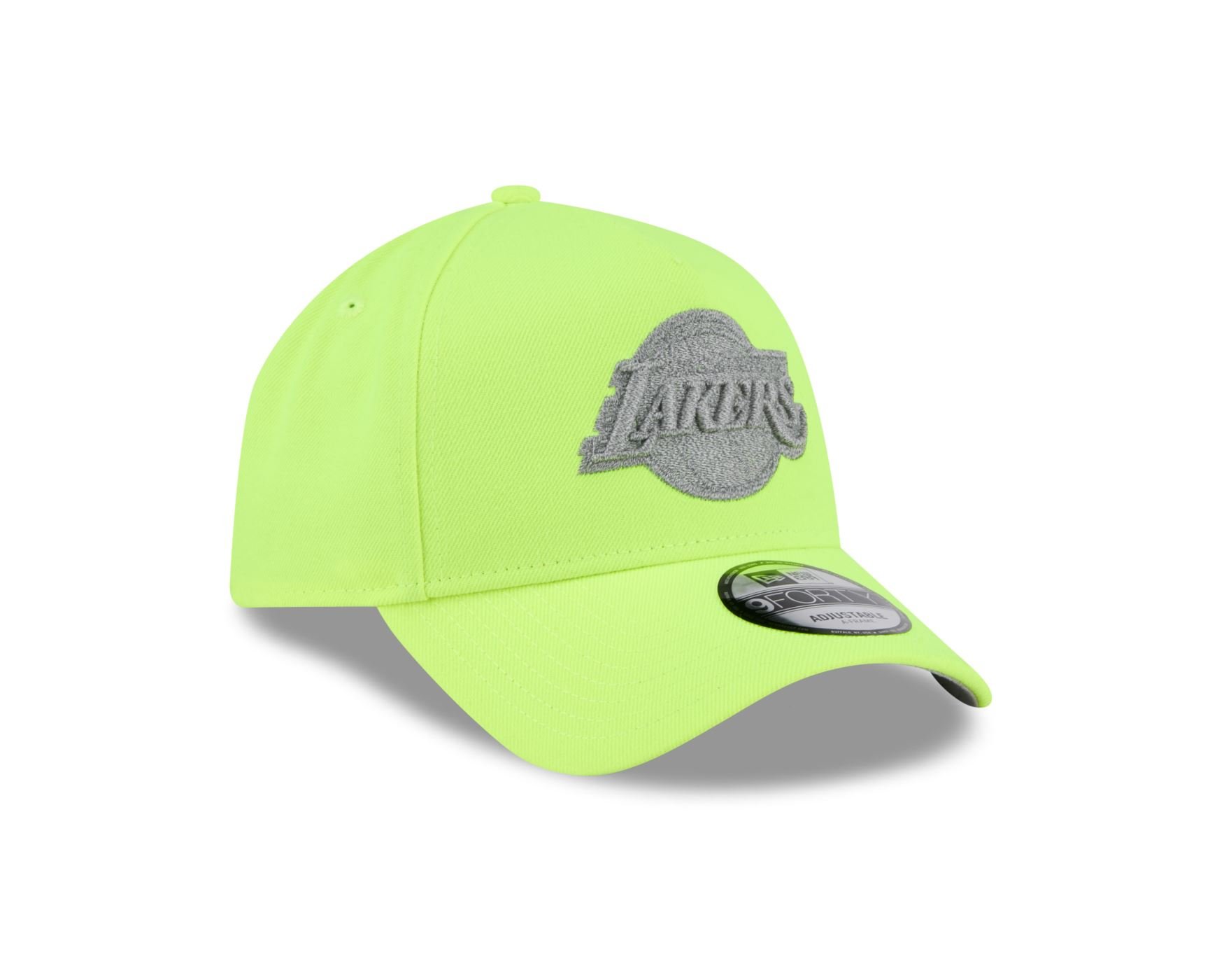 Bone New Era  9FORTY A-Frame Los Angeles Lakers NBA Bege Verde 3