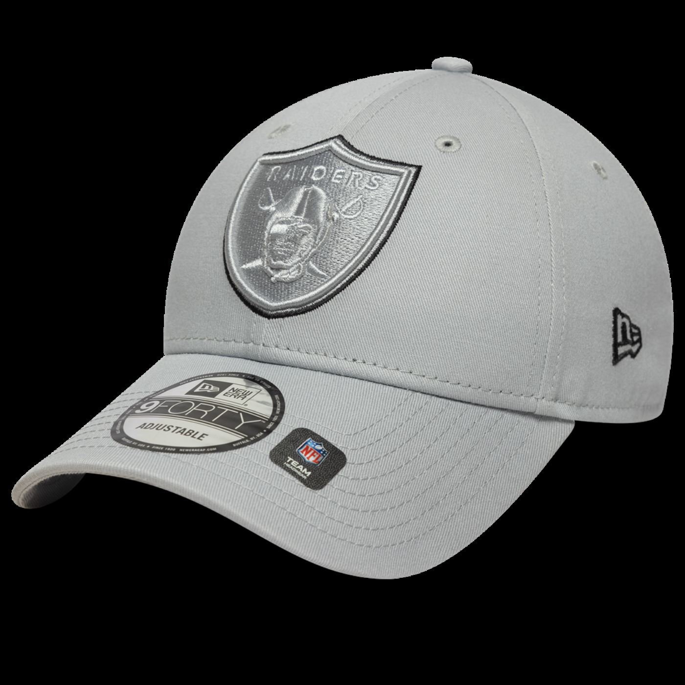 Bone New Era  9FORTY Las Vegas Raiders NFL Cinza Cinza 2