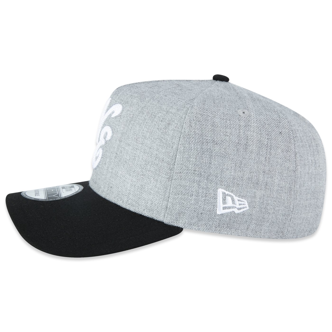 Bone New Era 9FORTY A-Frame Branded Cinza Cinza 4