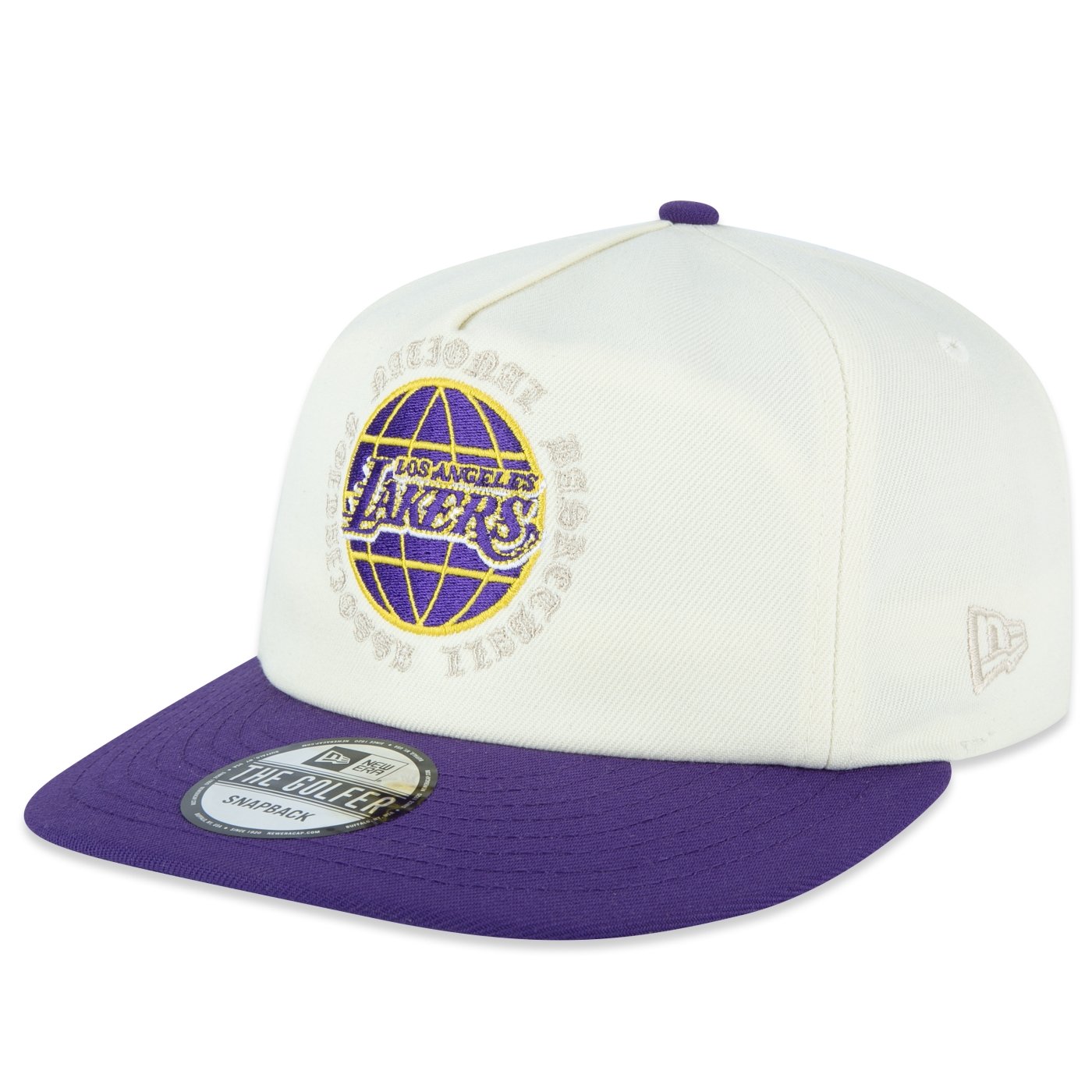 Bone New Era THE GOLFER  Los Angeles Lakers NBA Off White