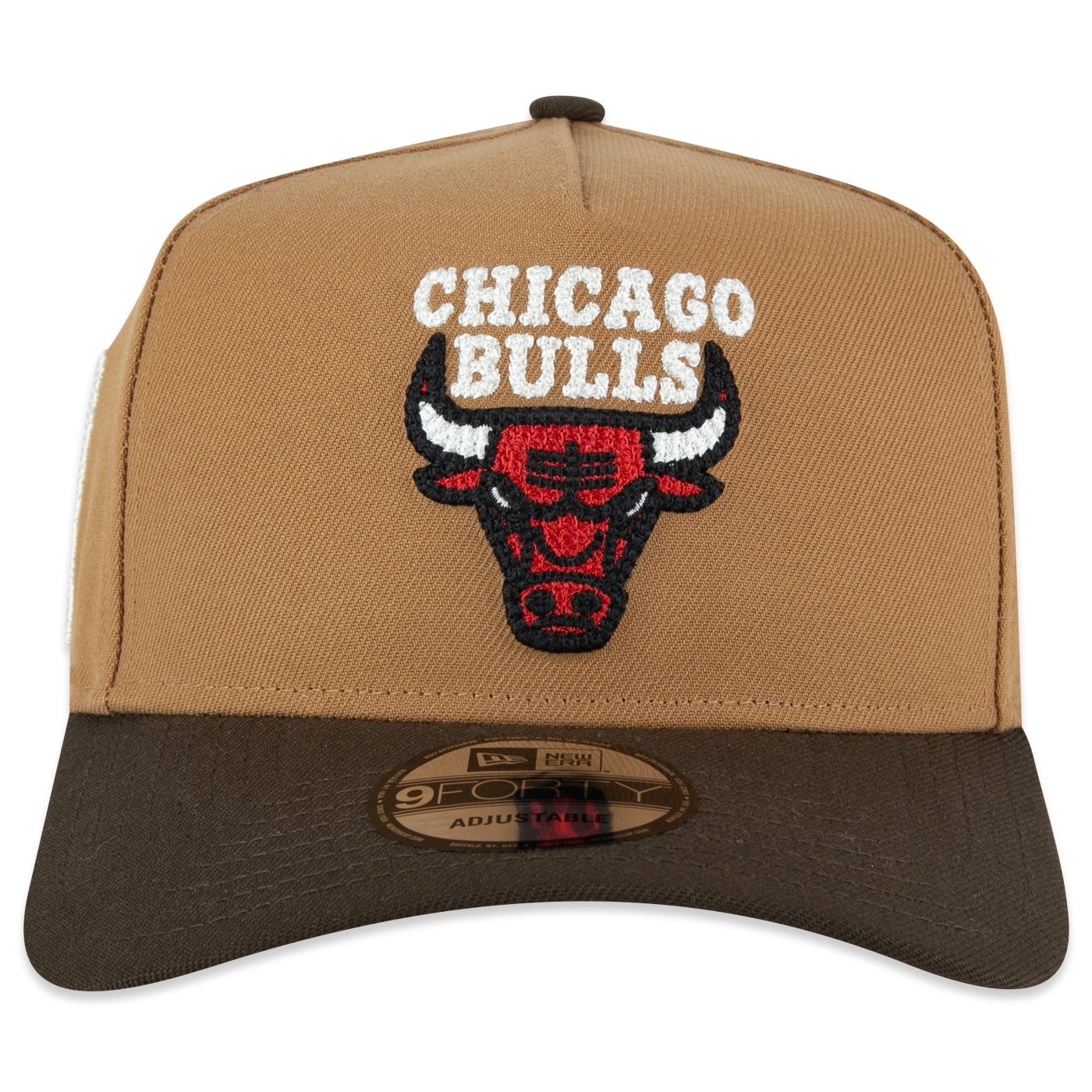 Bone New Era 9FORTY A-Frame Chicago Bulls NBA Kaki Kaki 3