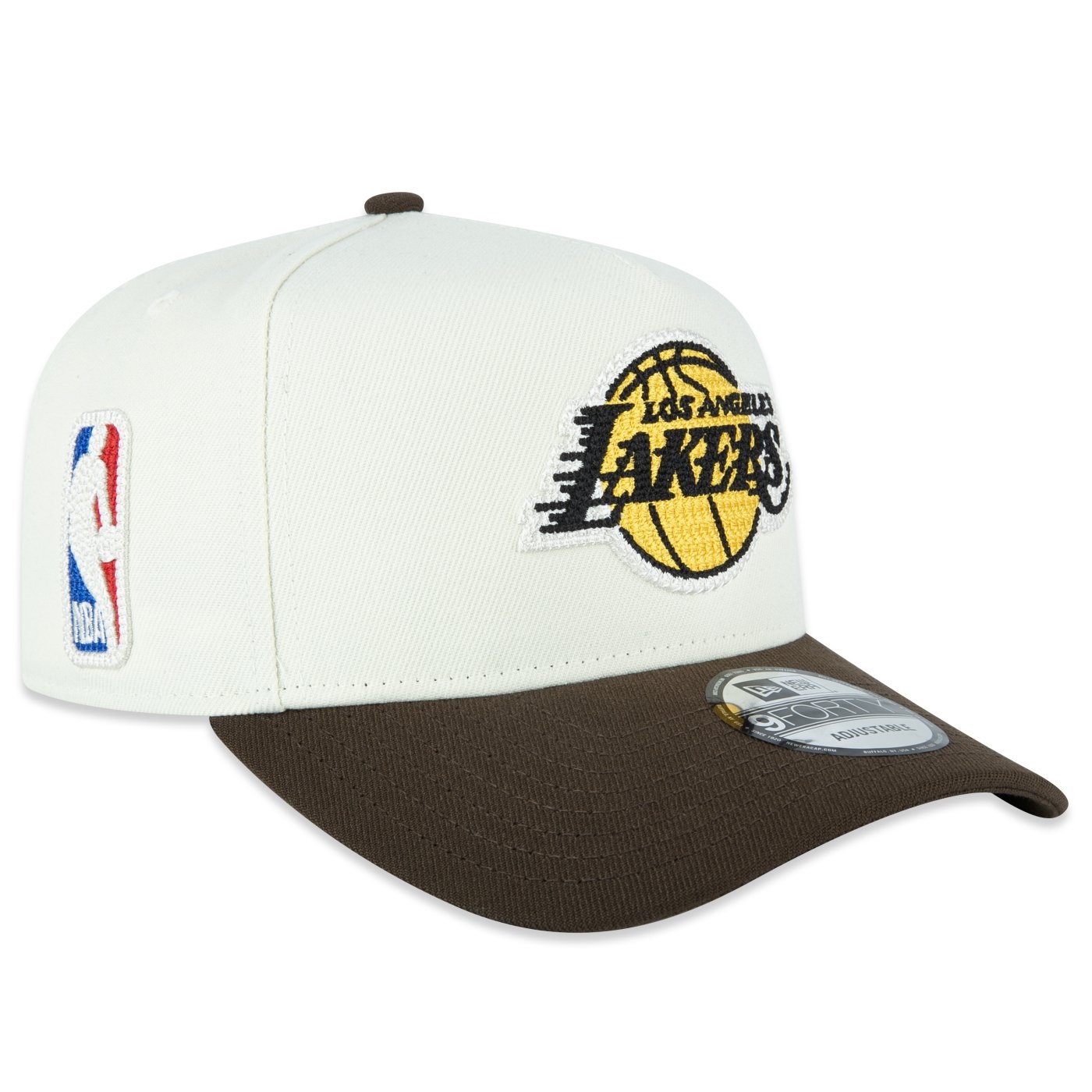 Bone New Era 9FORTY A-Frame Los Angeles Lakers NBA Off White Off White 2