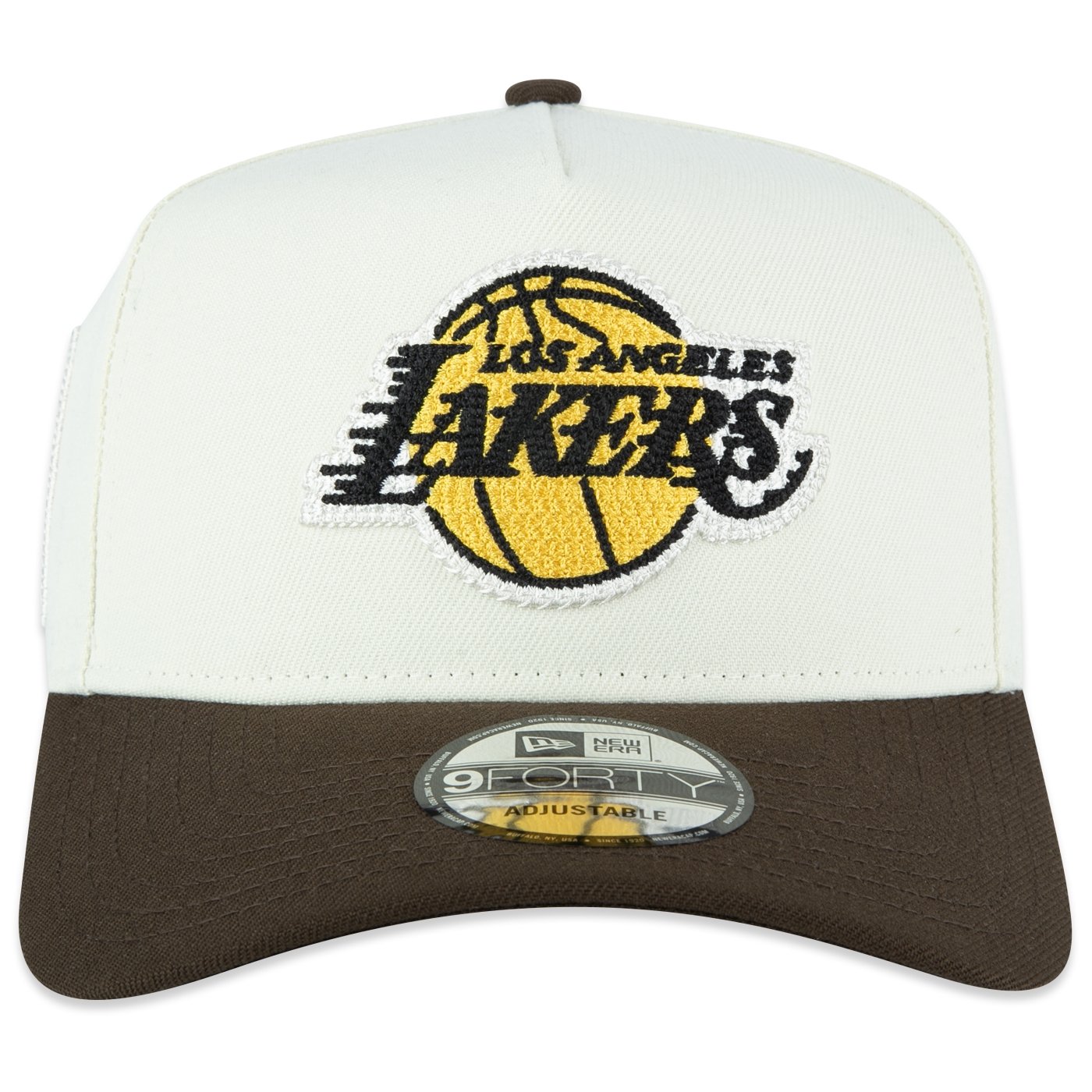 Bone New Era 9FORTY A-Frame Los Angeles Lakers NBA Off White Off White 3
