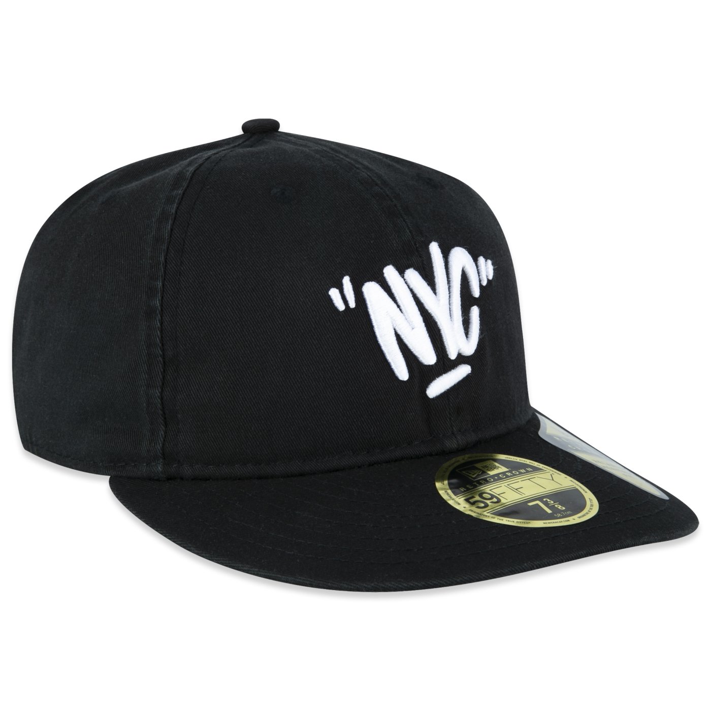 Bone New Era  59FIFTY Retro Crown  Branded Preto Preto 3
