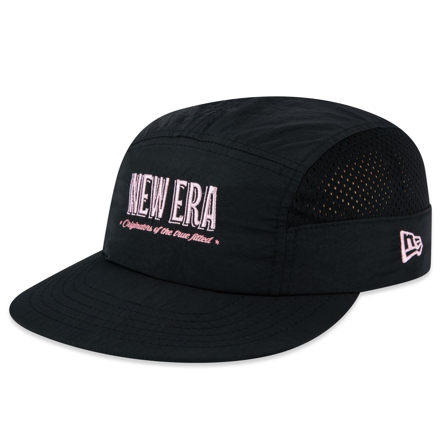Bone New Era Camper Strapback Branded Preto