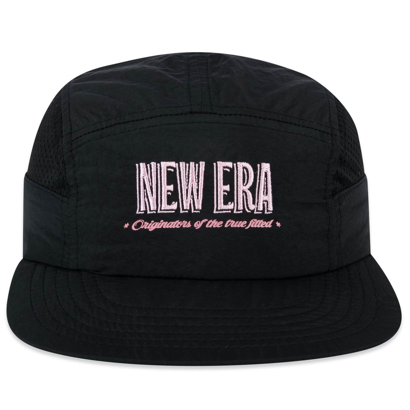Bone New Era Camper Strapback Branded Preto Preto 2
