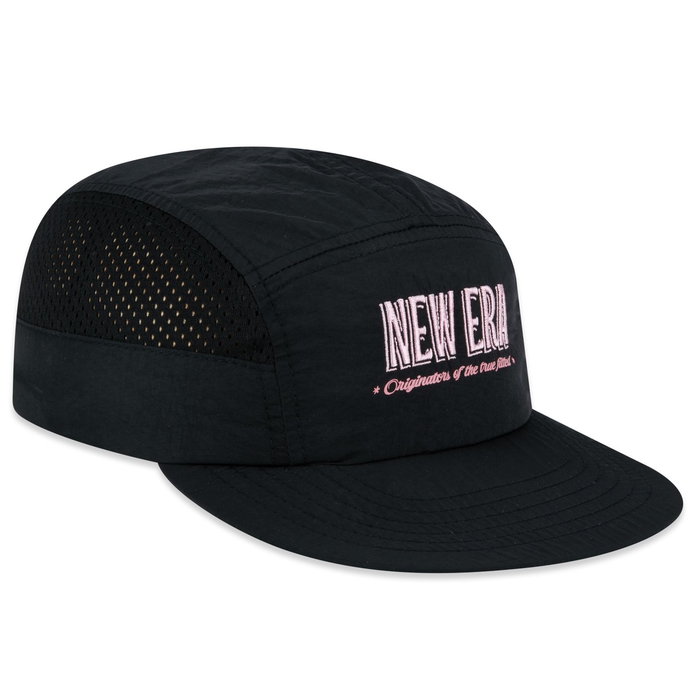 Bone New Era Camper Strapback Branded Preto Preto 3