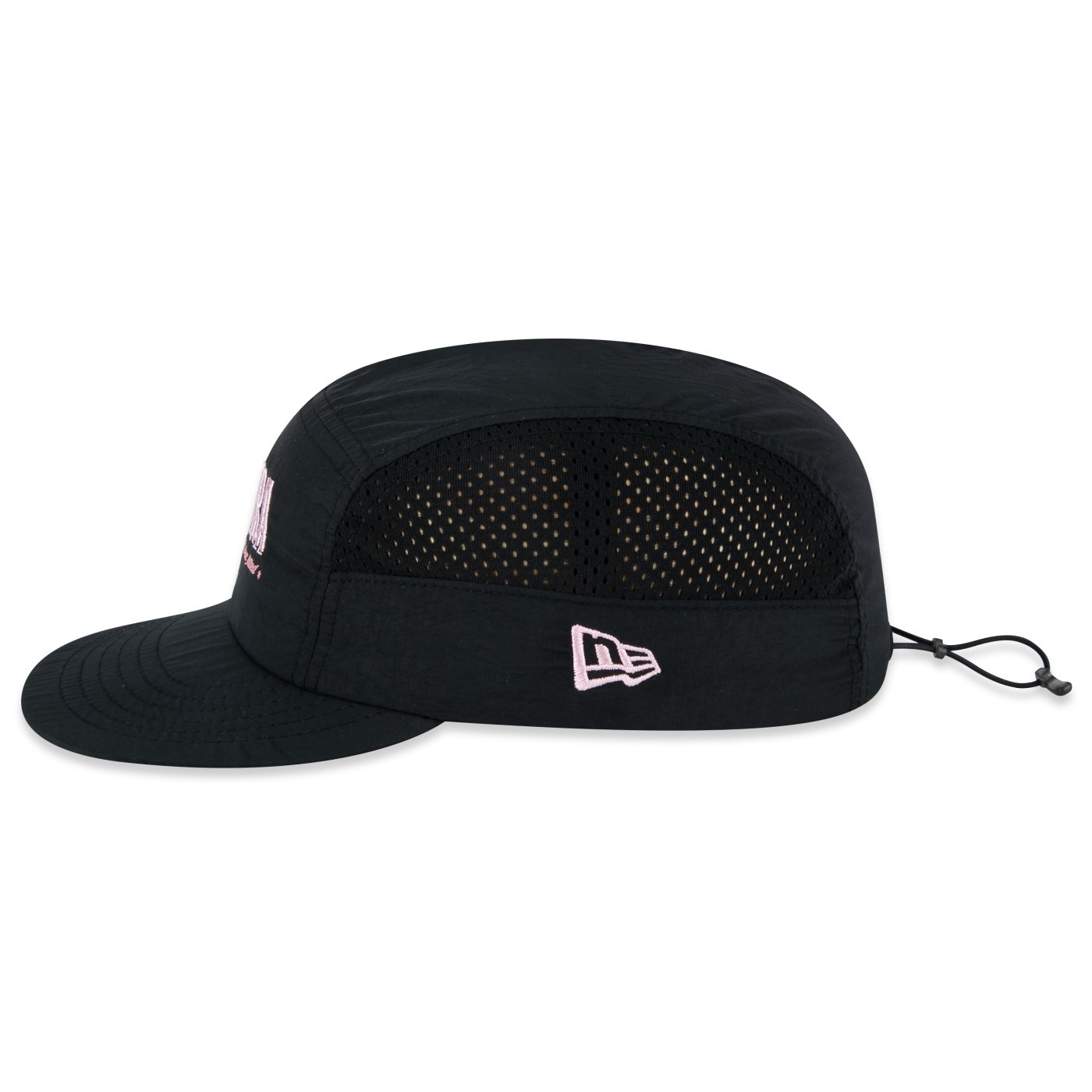 Bone New Era Camper Strapback Branded Preto Preto 4
