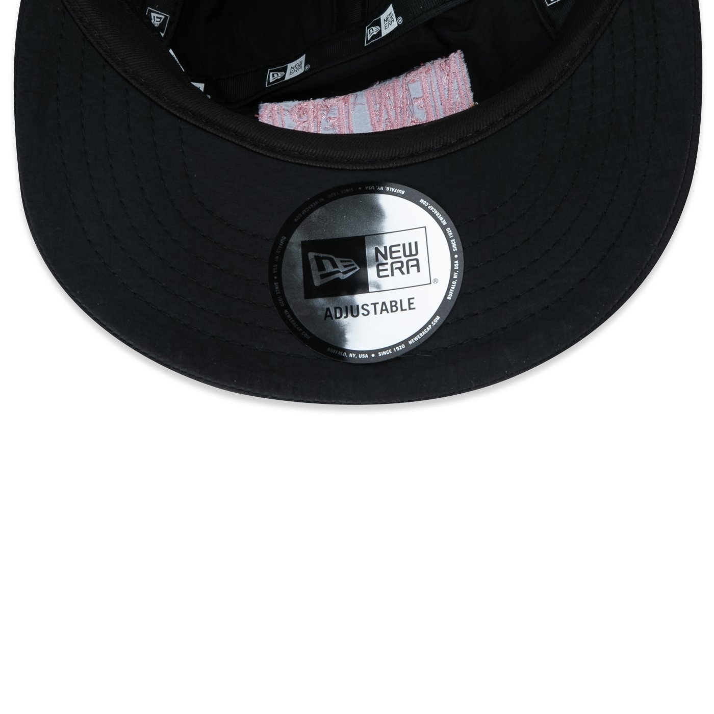 Bone New Era Camper Strapback Branded Preto Preto 7
