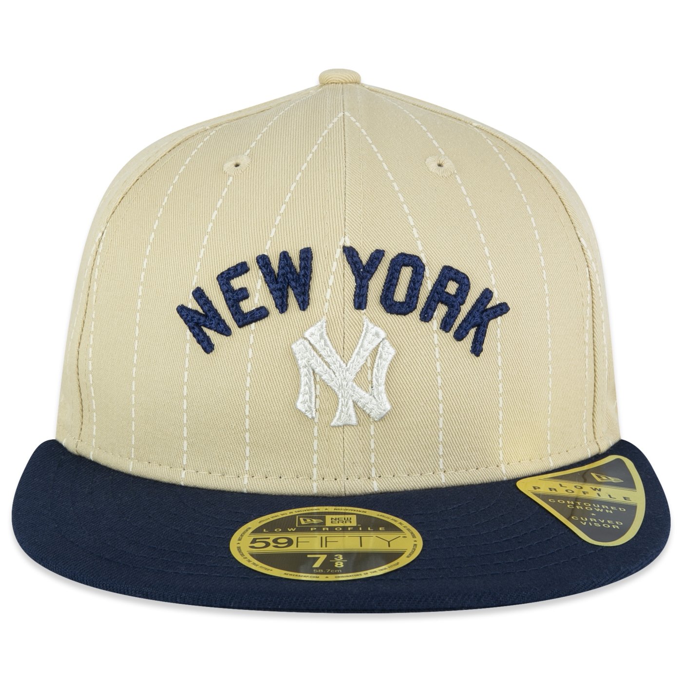 Bone New Era  59FIFTY Low Profile  New York Yankees MLB Bege Bege 3