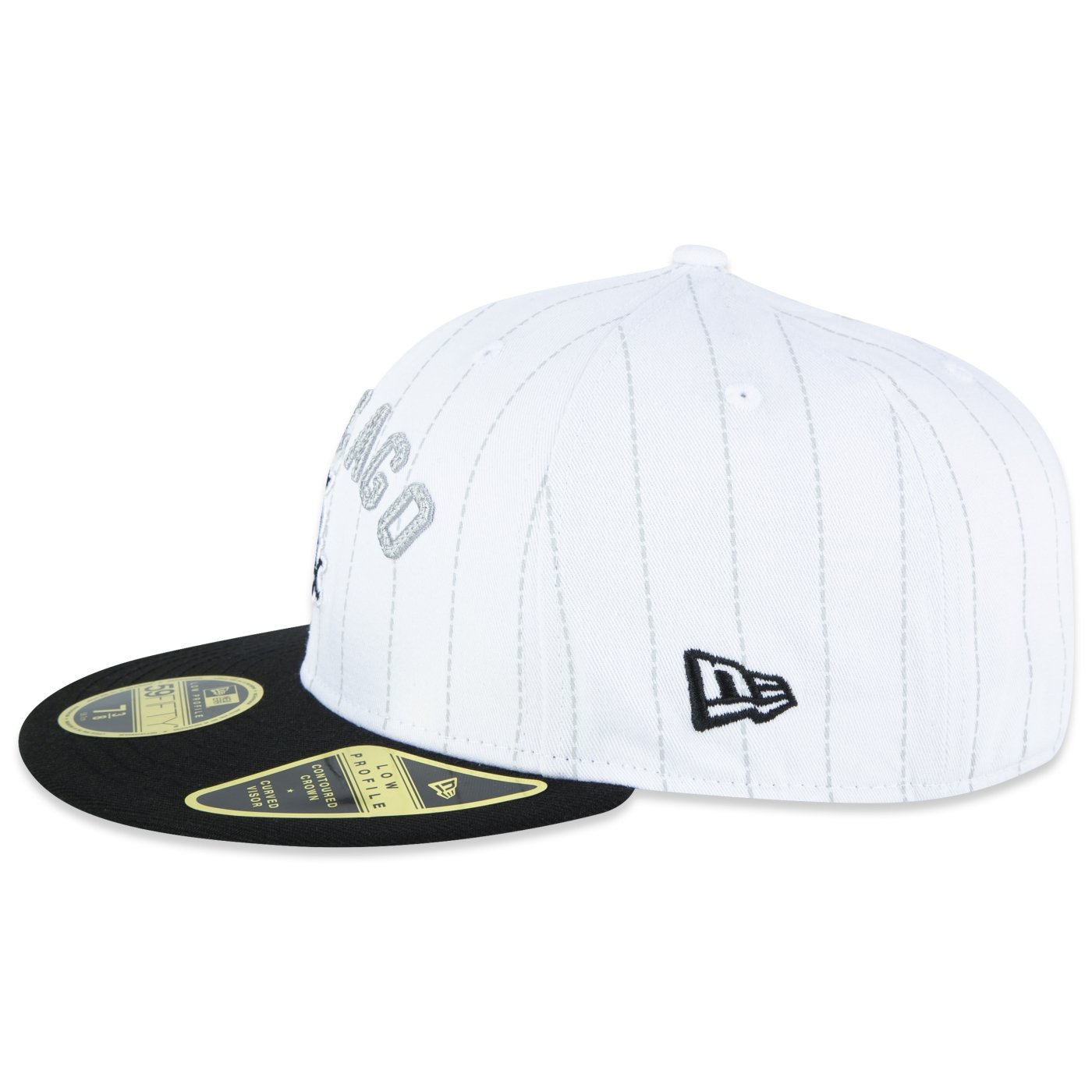 Bone New Era 59FIFTY Low Profile Chicago White Sox MLB Branco Branco 4