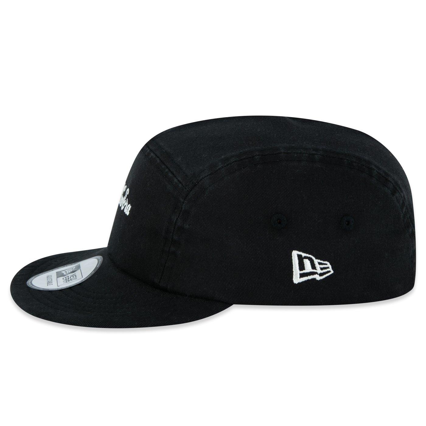 Bone New Era Camper Branded Preto Preto 4