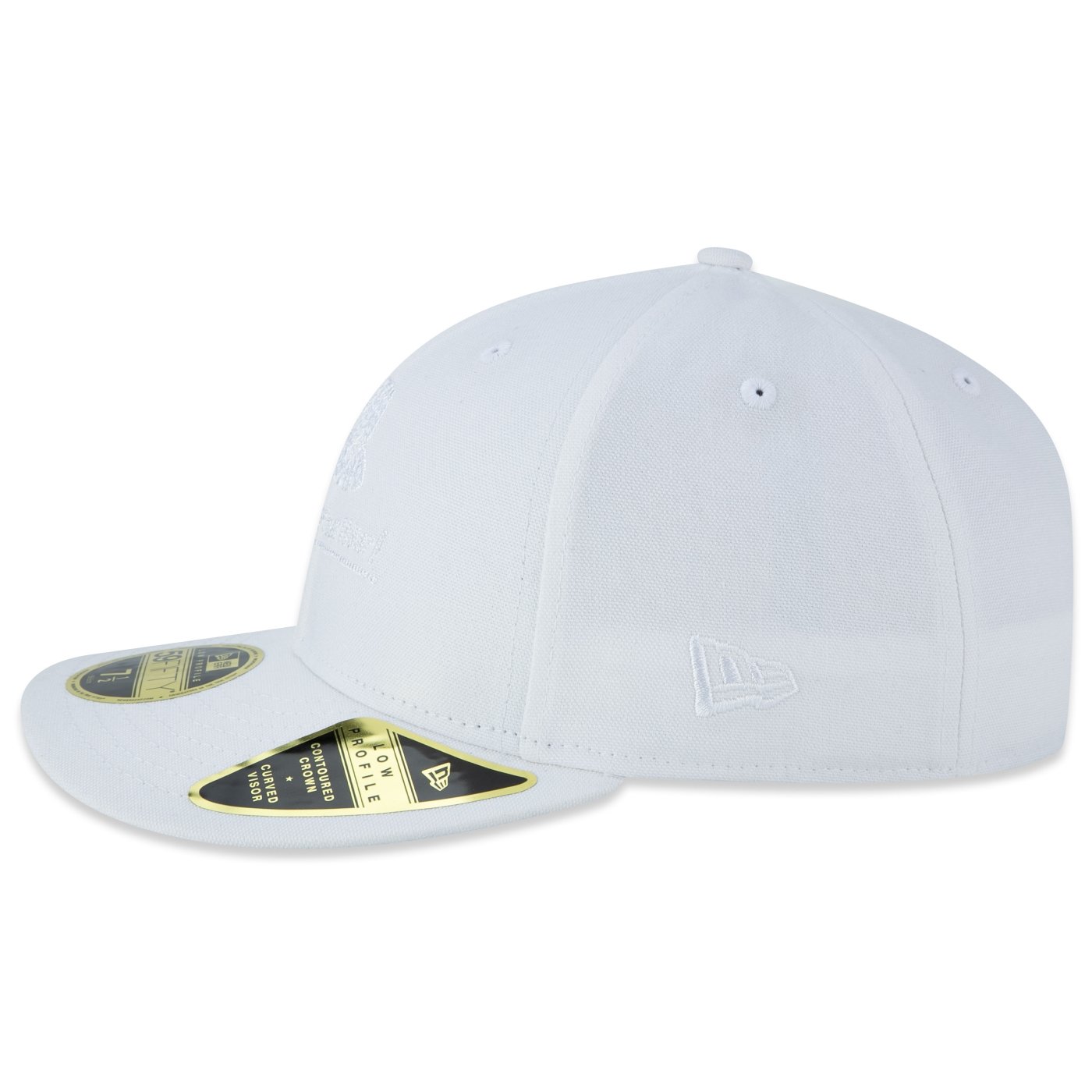 Bone New Era  59FIFTY Low Profile Branded Branco Branco 4