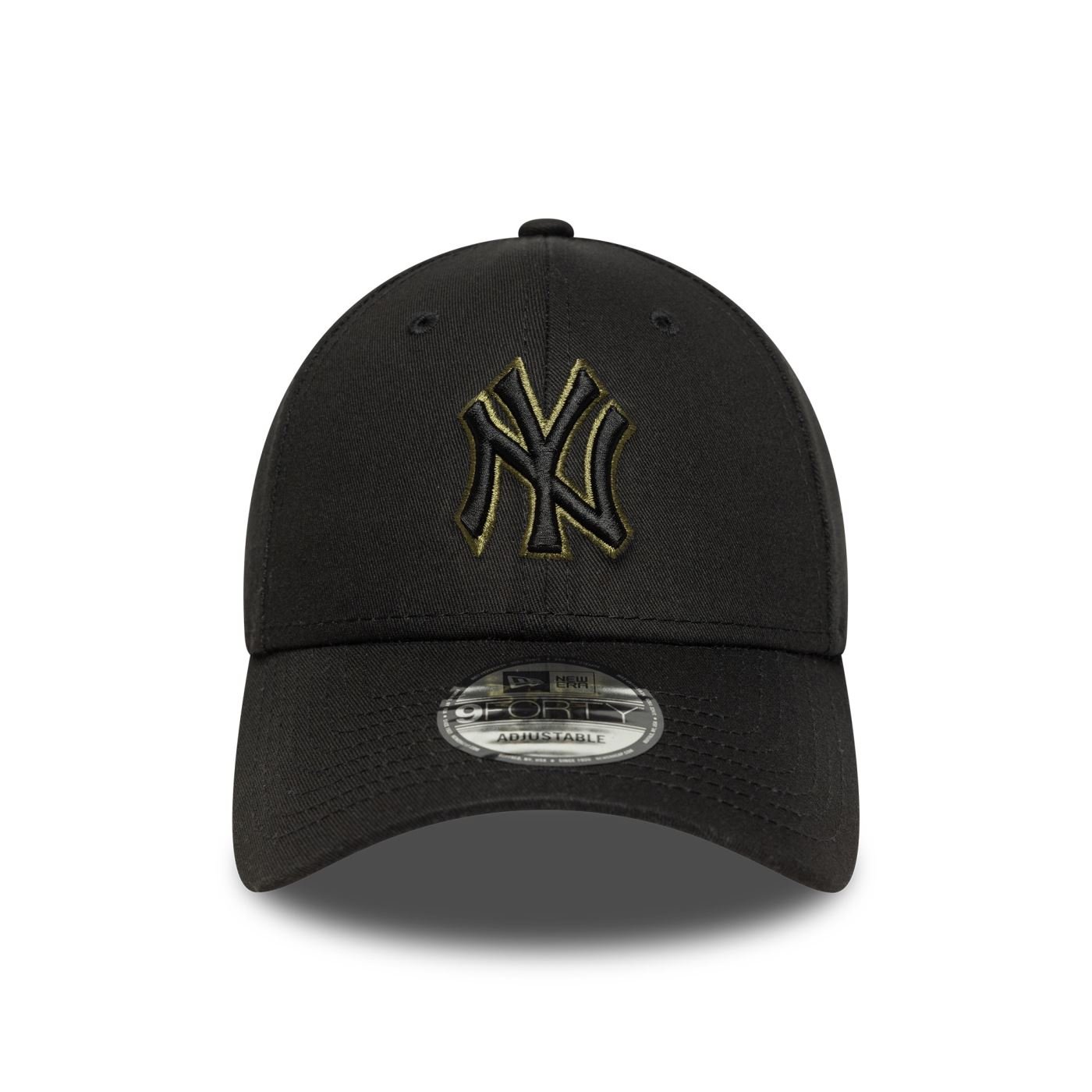 Bone New Era 9FORTY New York Yankees MLB Preto Preto 2