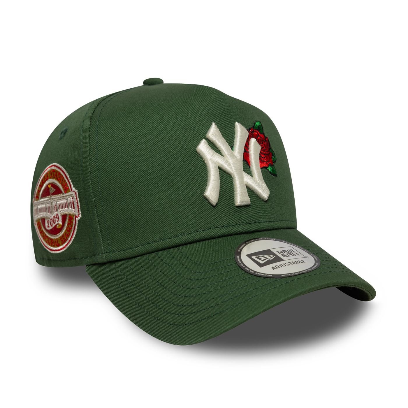 Bone New Era 9FORTY A-Frame New York Yankees MLB Verde Verde 3