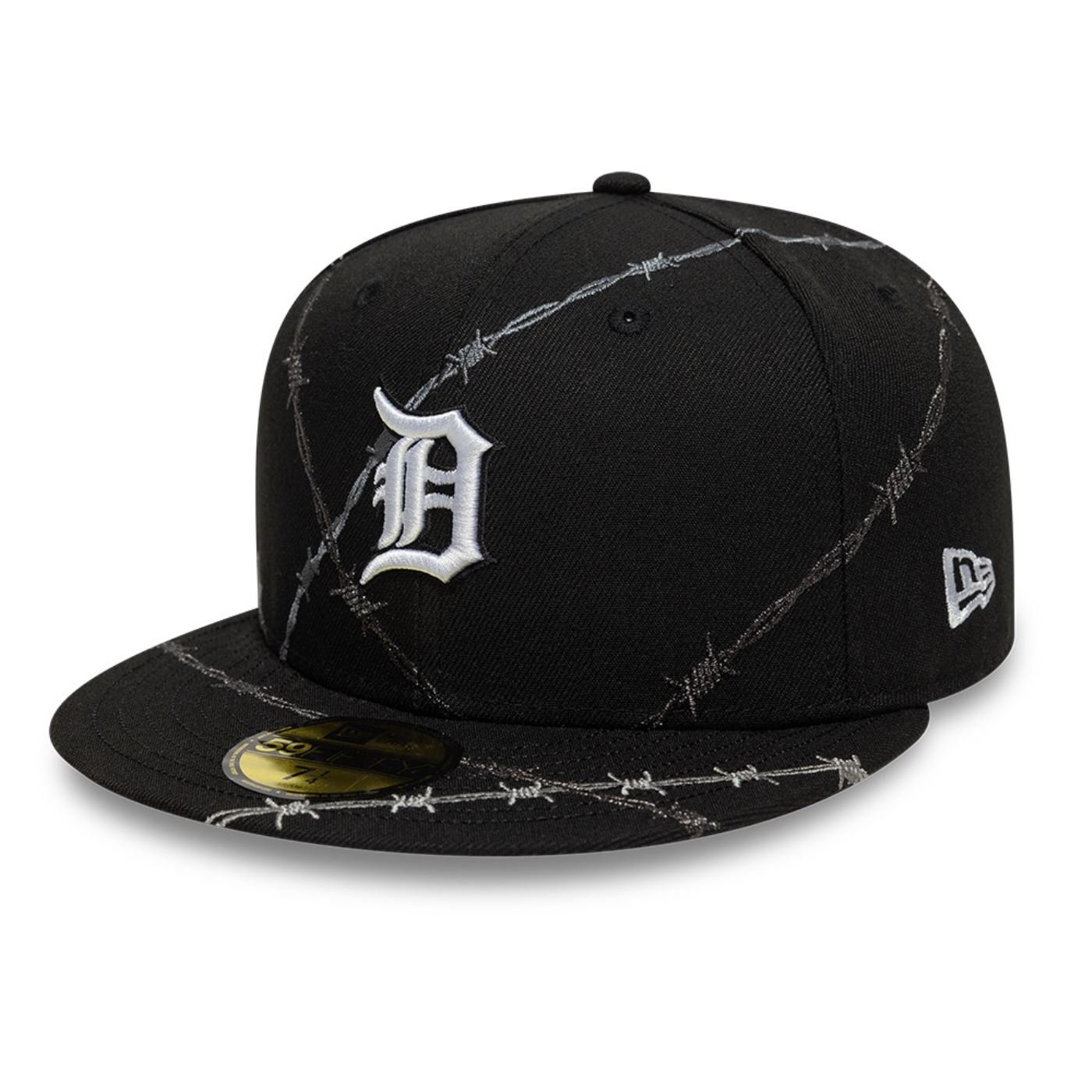 Bone New Era 59FIFTY Detroit Tigers MLB Preto