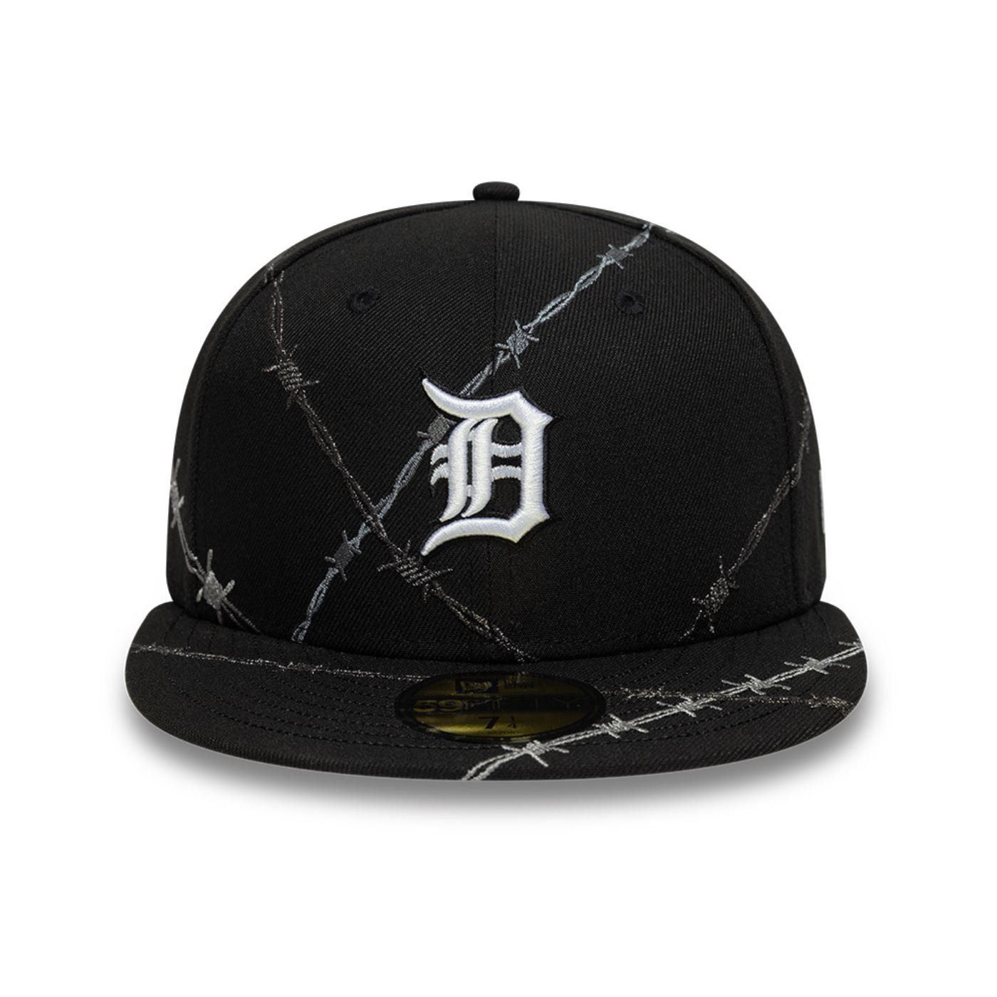 Bone New Era 59FIFTY Detroit Tigers MLB Preto Preto 2