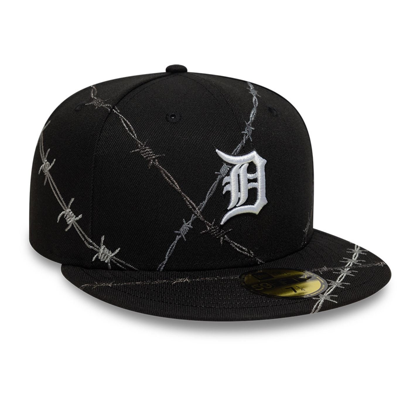 Bone New Era 59FIFTY Detroit Tigers MLB Preto Preto 3