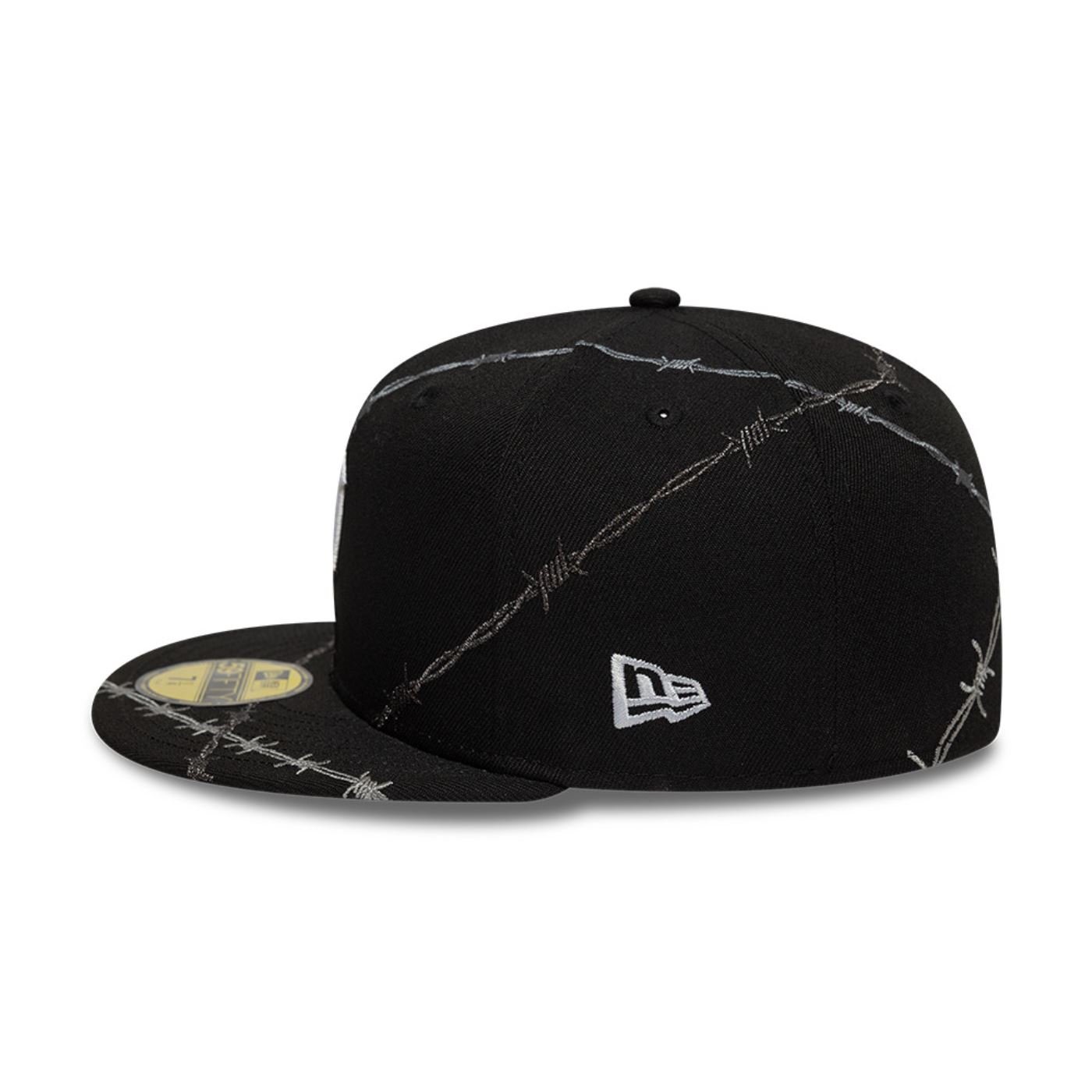 Bone New Era 59FIFTY Detroit Tigers MLB Preto Preto 7