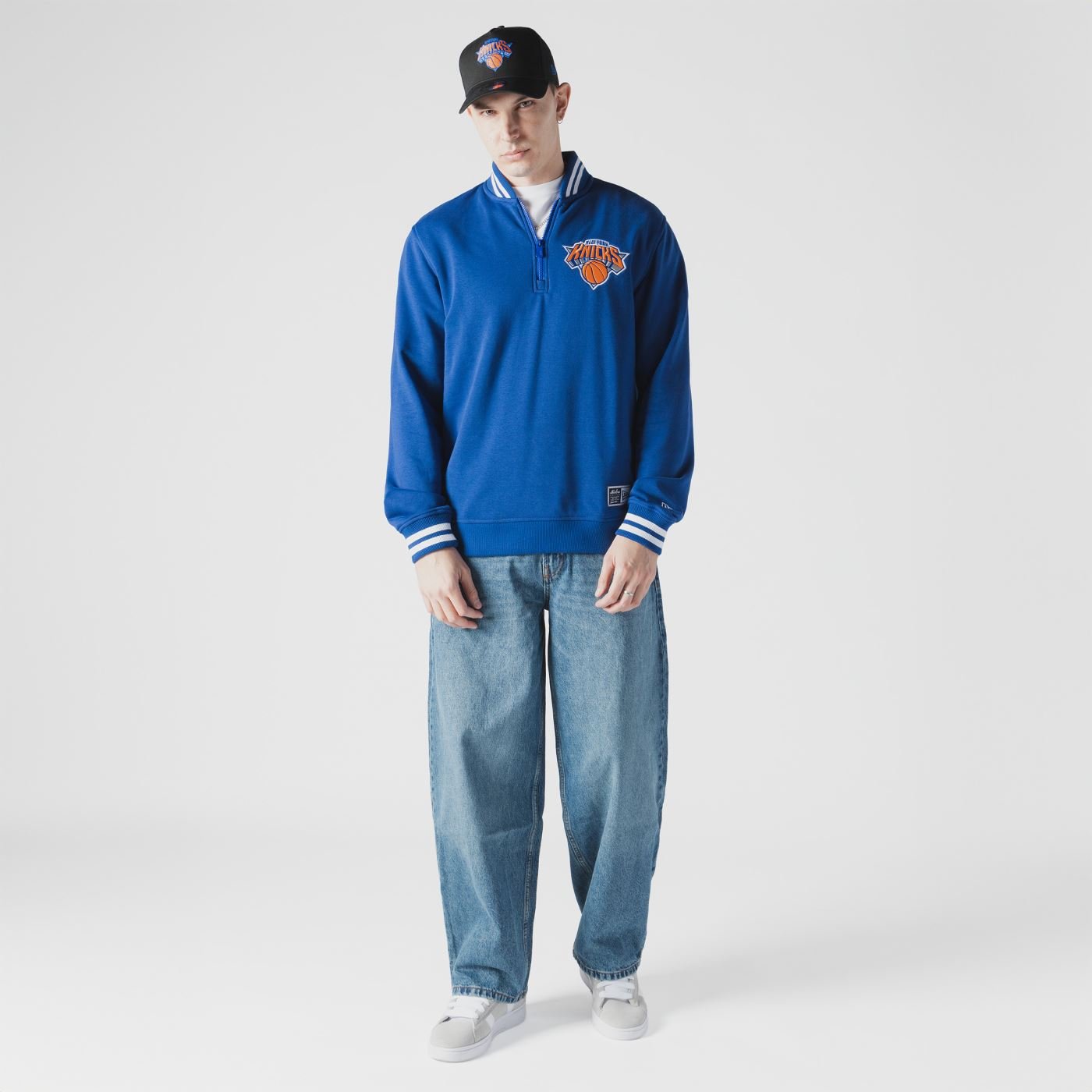 Moletom New Era Quarter New York Knicks NBA Azul