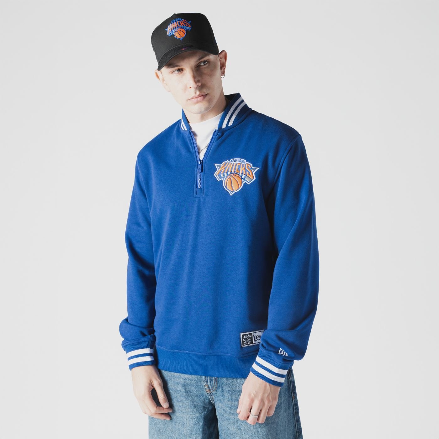 Moletom New Era Quarter New York Knicks NBA Azul Azul 2