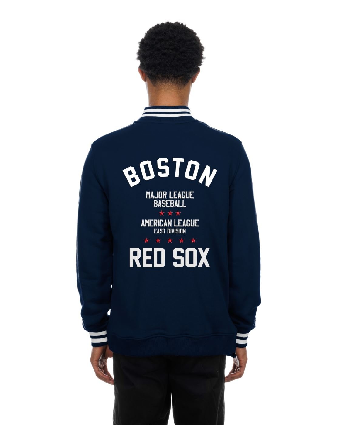 Moletom New Era Quarter Boston Red Sox MLB Marinho Azul Marinho 2