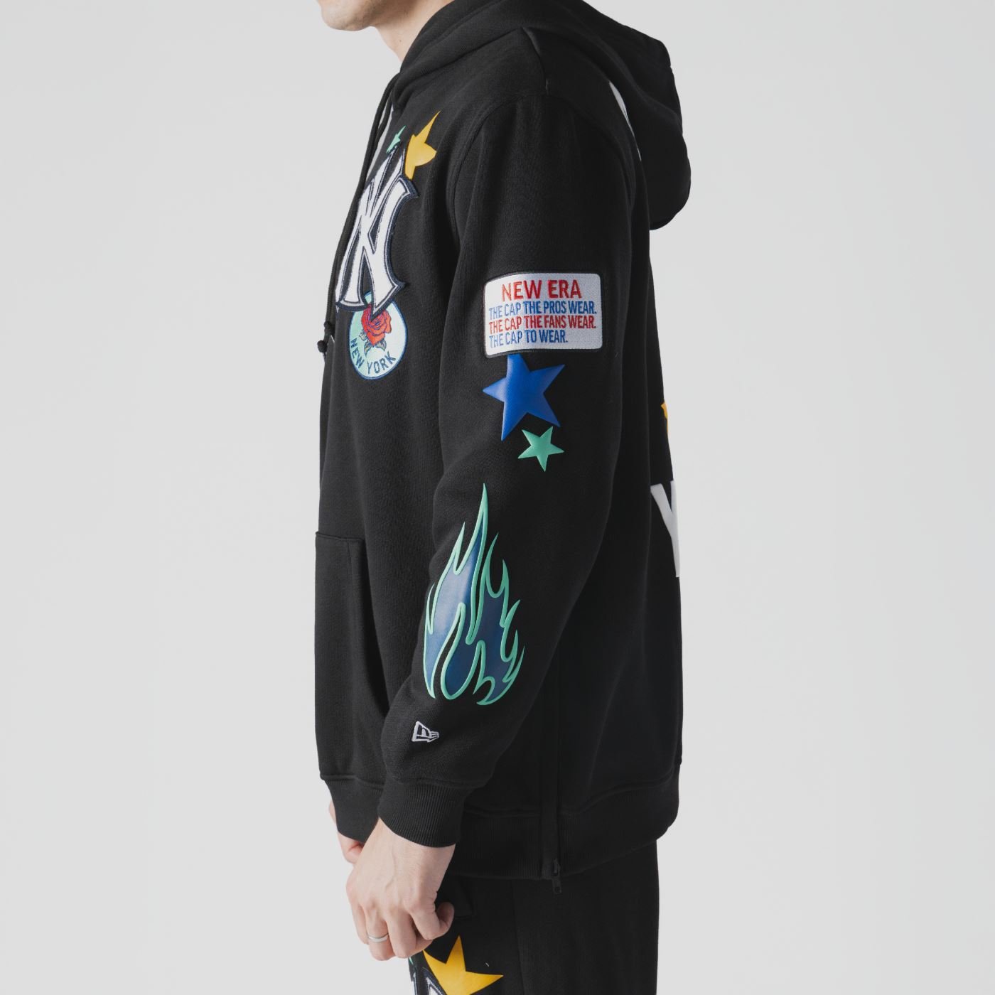 Moletom New Era Canguru Fechado New York Yankees MLB Preto 4