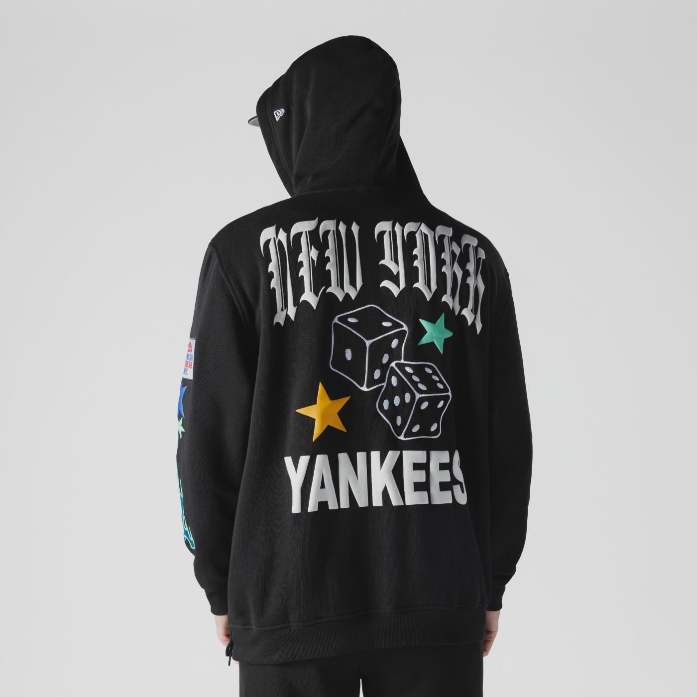 Moletom New Era Canguru Fechado New York Yankees MLB Preto 5