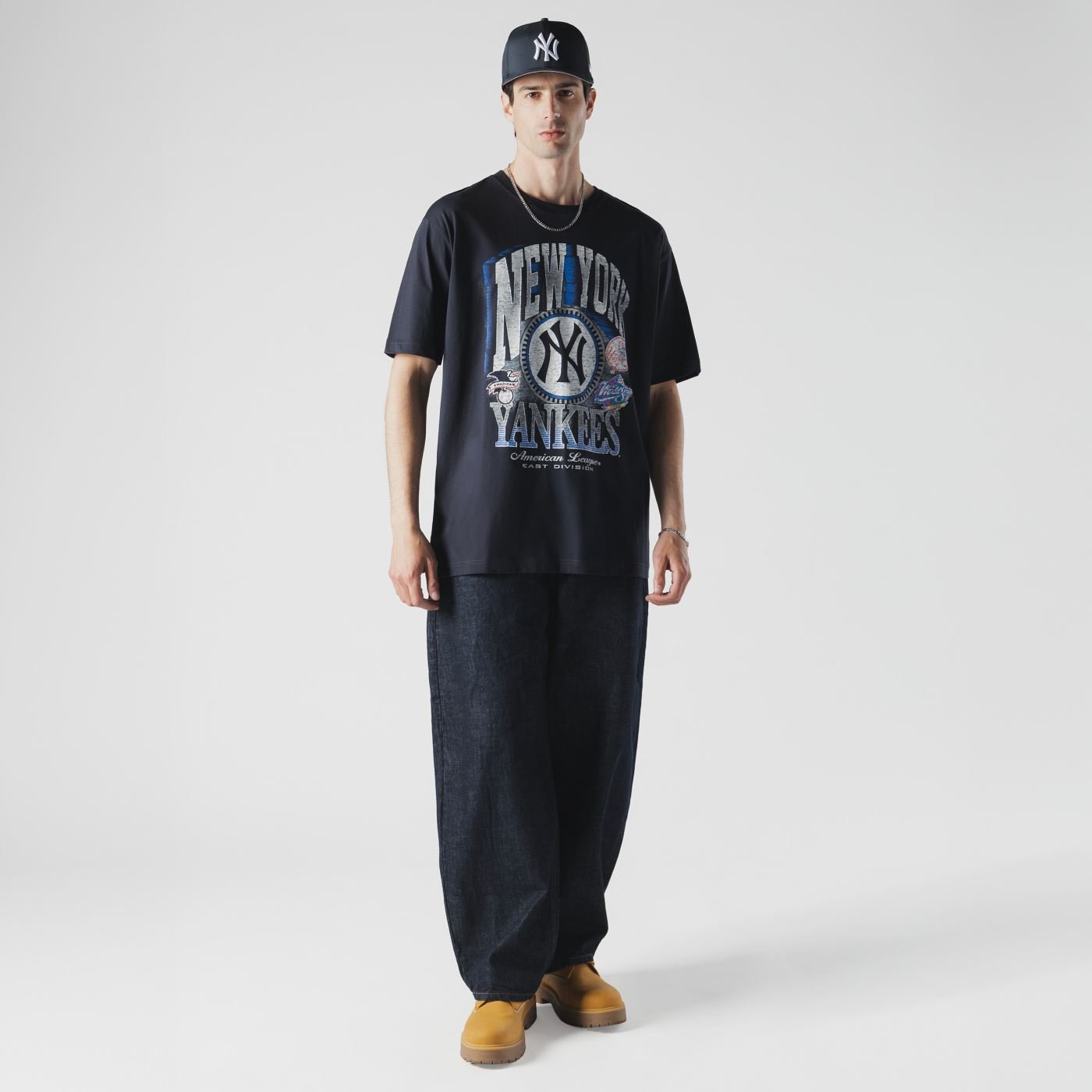 Camiseta New Era Oversize New York Yankees MLB Marinho Azul Marinho 6