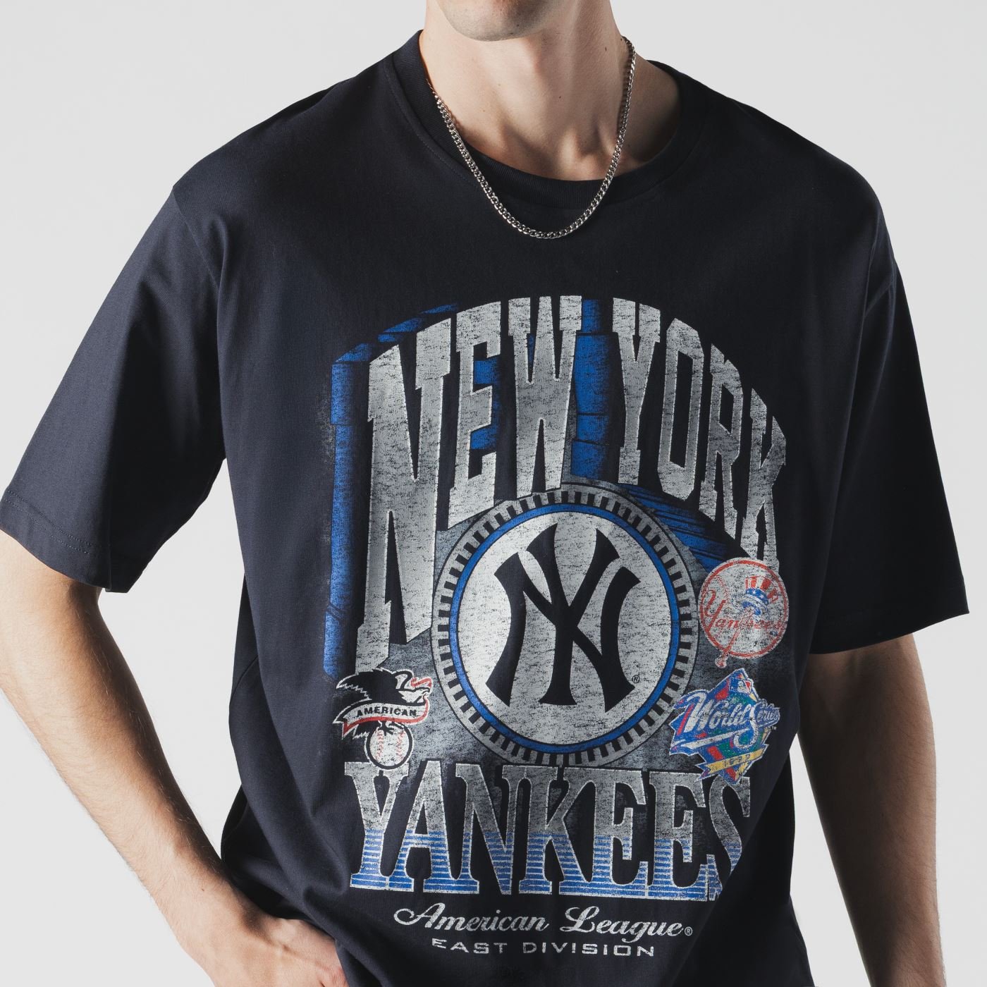 Camiseta New Era Oversize New York Yankees MLB Marinho Azul Marinho 3