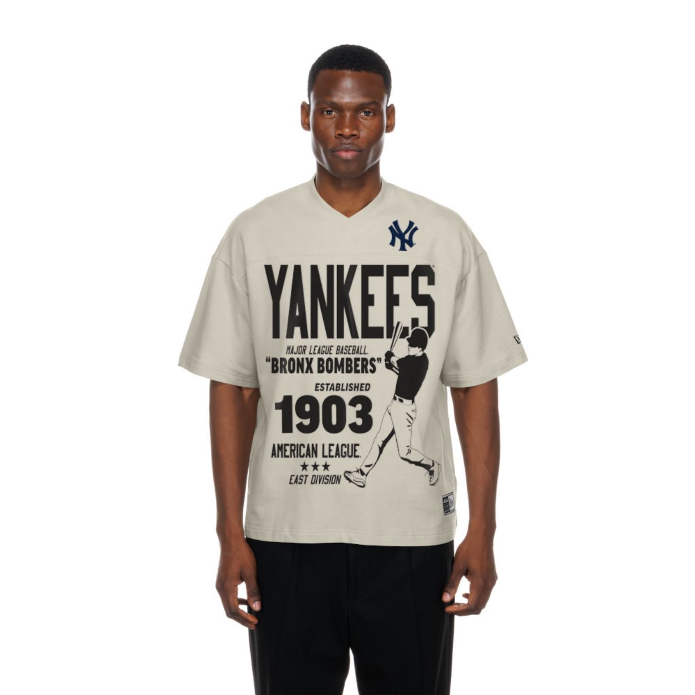 Camiseta New Era Oversize New York Yankees MLB Bege
