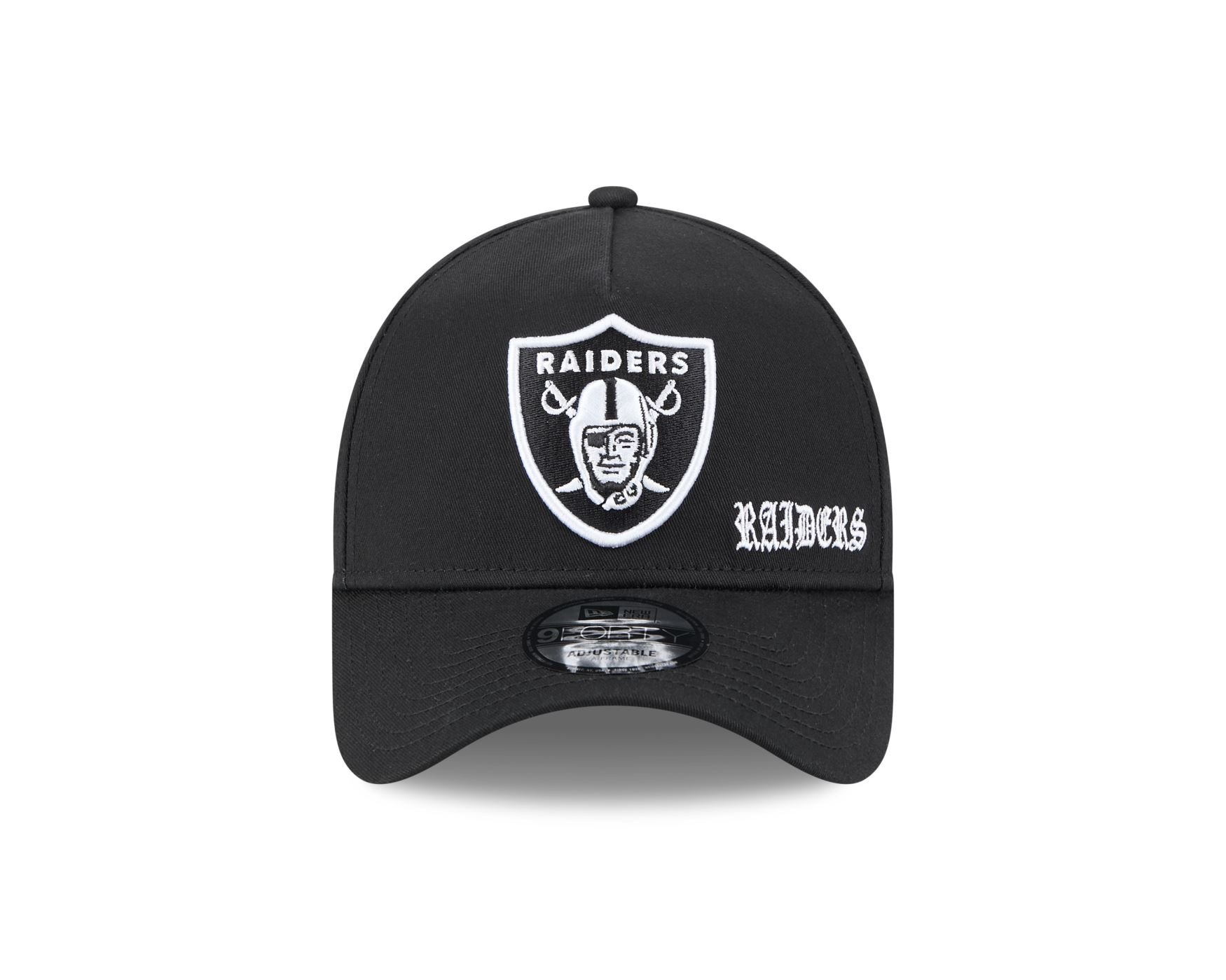 Bone New Era 9FORTY A-Frame Las Vegas Raiders NFL Preto Preto 2