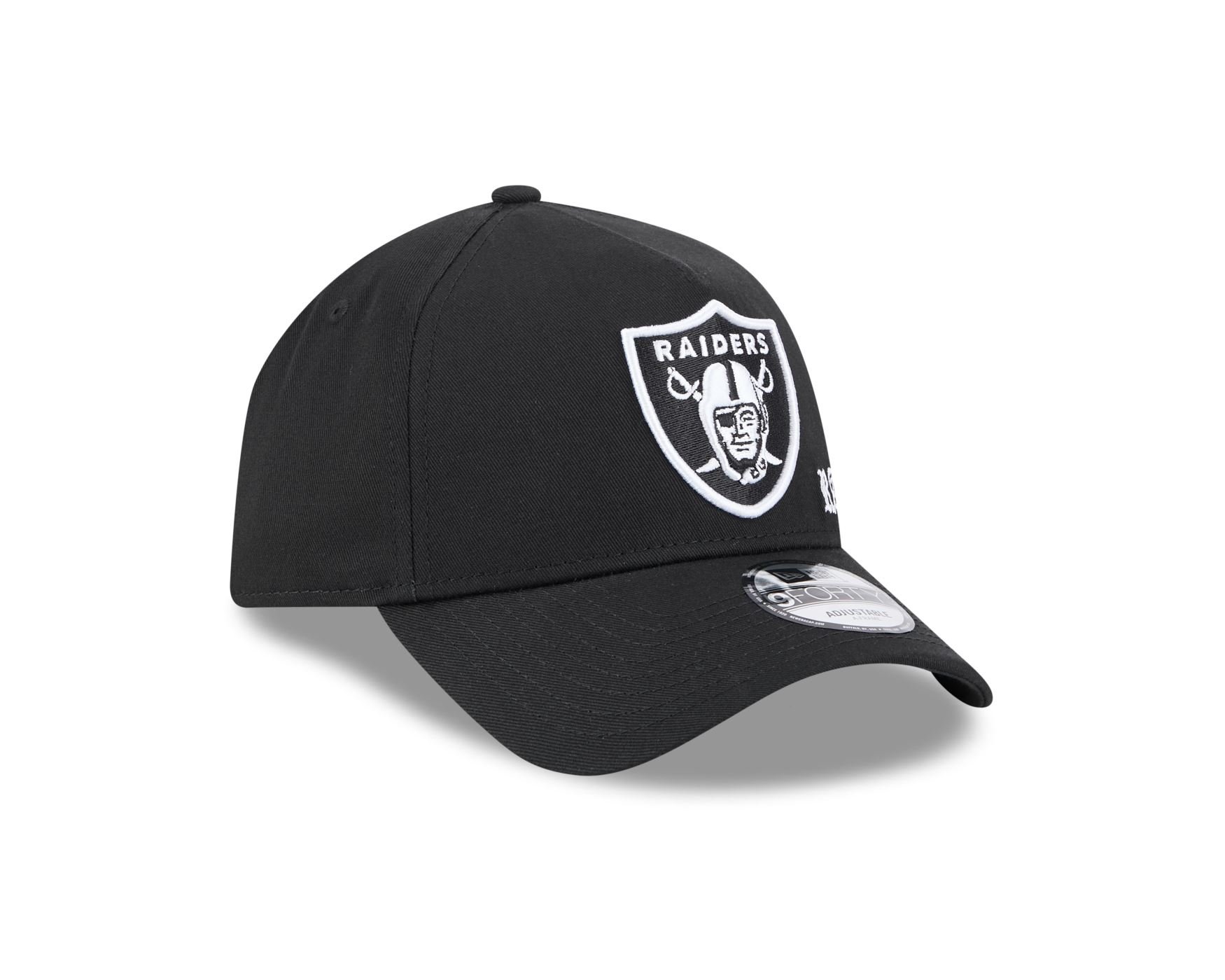 Bone New Era 9FORTY A-Frame Las Vegas Raiders NFL Preto Preto 3