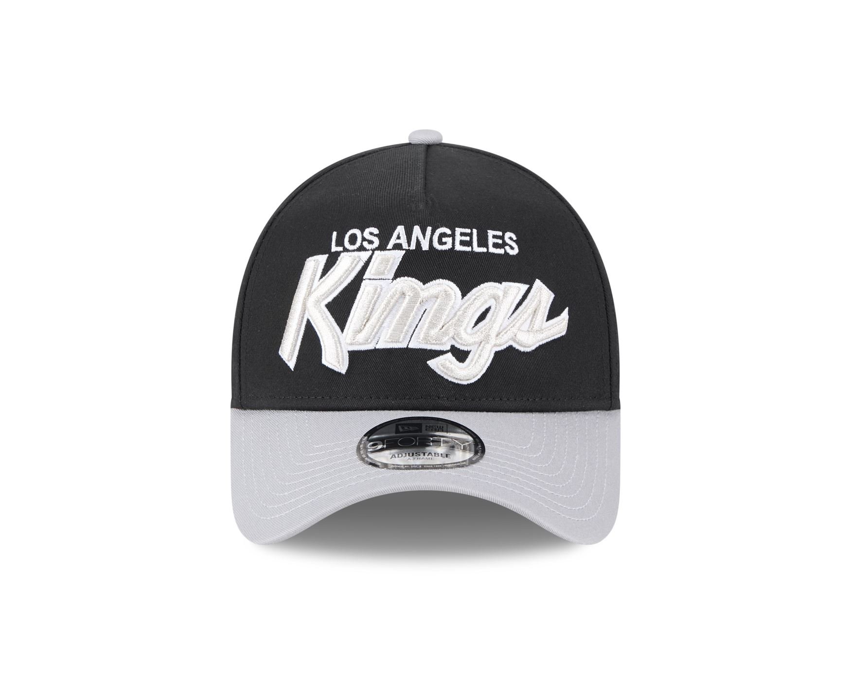 Bone New Era 9FORTY A-FRAME SNAPBACK Los Angeles Kings NHL Preto Preto 2