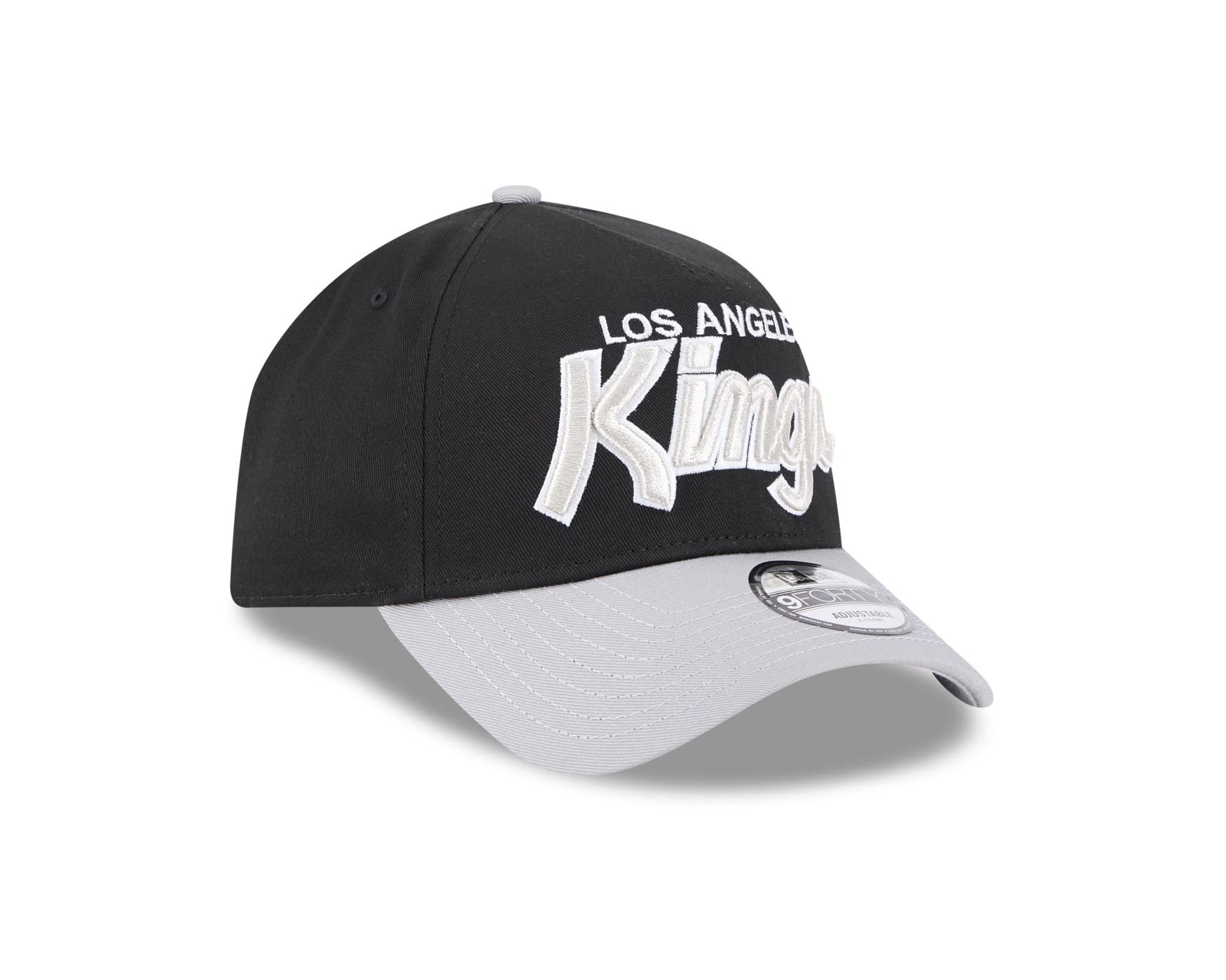 Bone New Era 9FORTY A-FRAME SNAPBACK Los Angeles Kings NHL Preto Preto 3