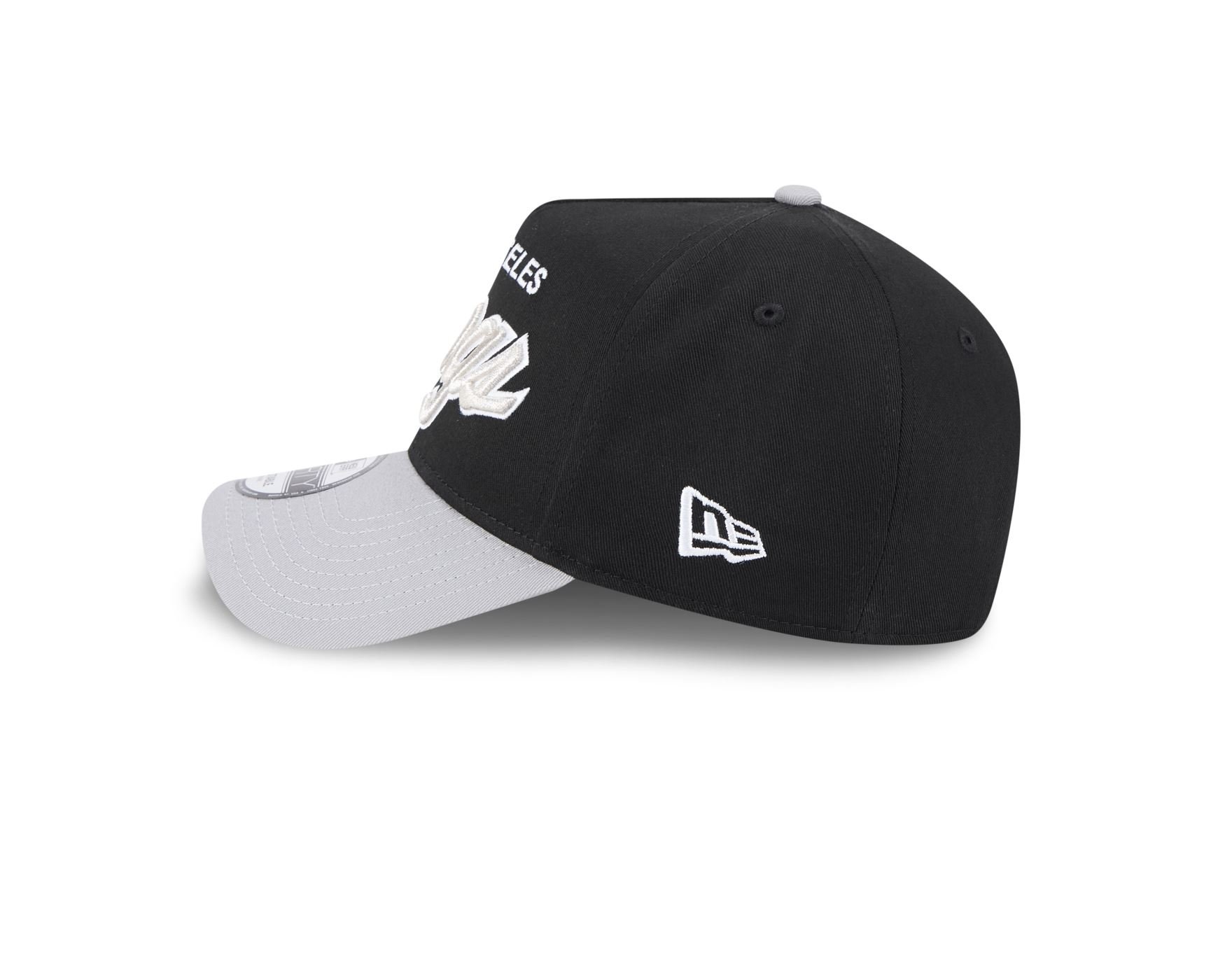 Bone New Era 9FORTY A-FRAME SNAPBACK Los Angeles Kings NHL Preto Preto 7