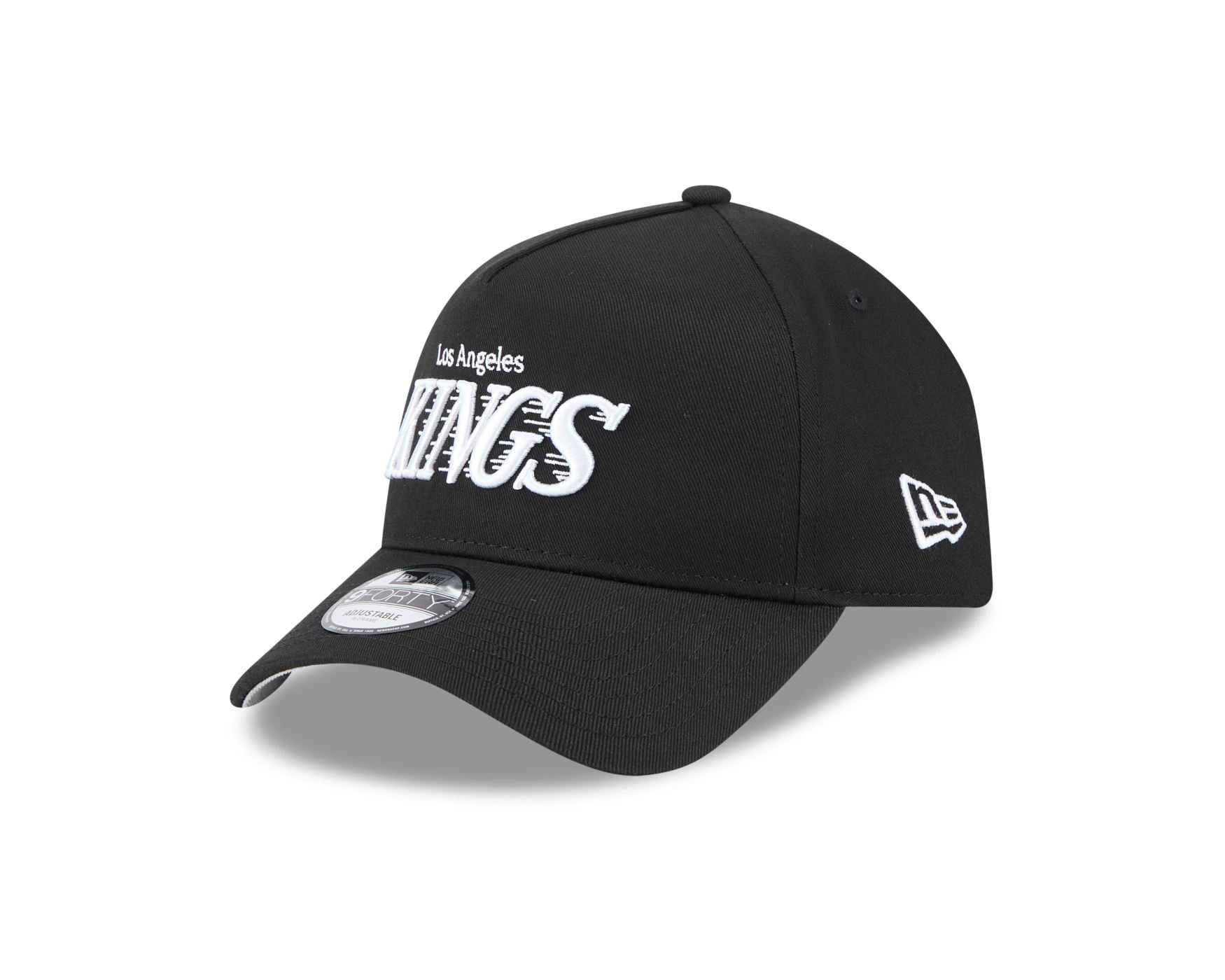 Bone New Era 9FORTY A-FRAME SNAPBACK Los Angeles Kings NHL Preto