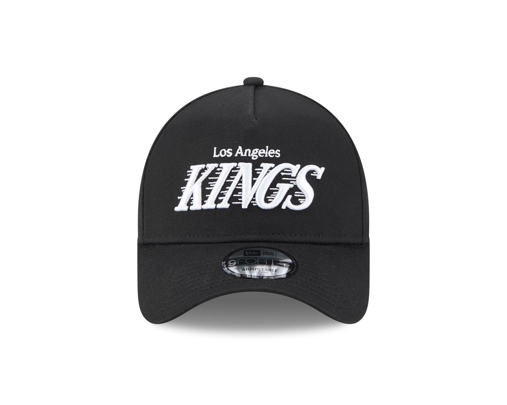 Bone New Era 9FORTY A-FRAME SNAPBACK Los Angeles Kings NHL Preto Preto 2