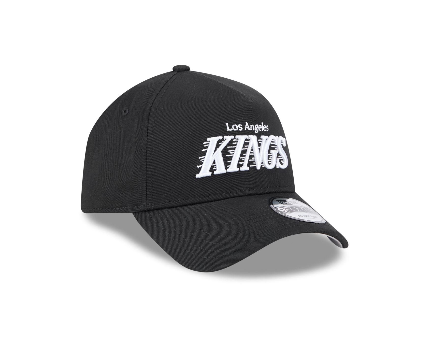 Bone New Era 9FORTY A-FRAME SNAPBACK Los Angeles Kings NHL Preto Preto 3