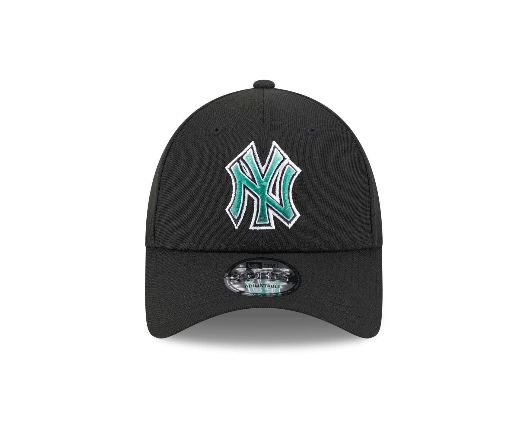 Bone New Era 9FORTY New York Yankees MLB Preto Preto 2