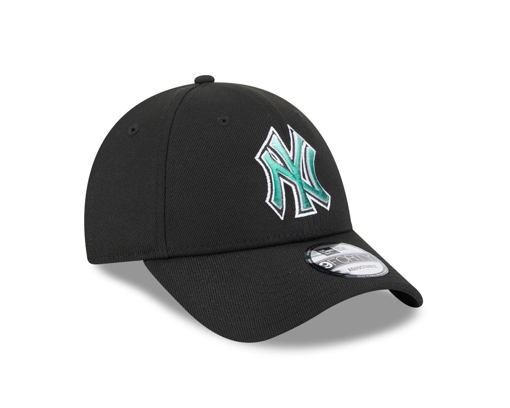 Bone New Era 9FORTY New York Yankees MLB Preto Preto 3