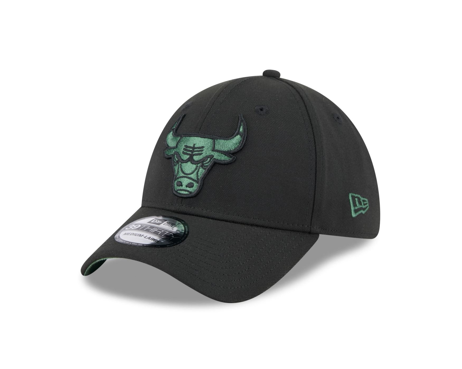 Bone New Era 39THIRTY Chicago Bulls NBA Preto