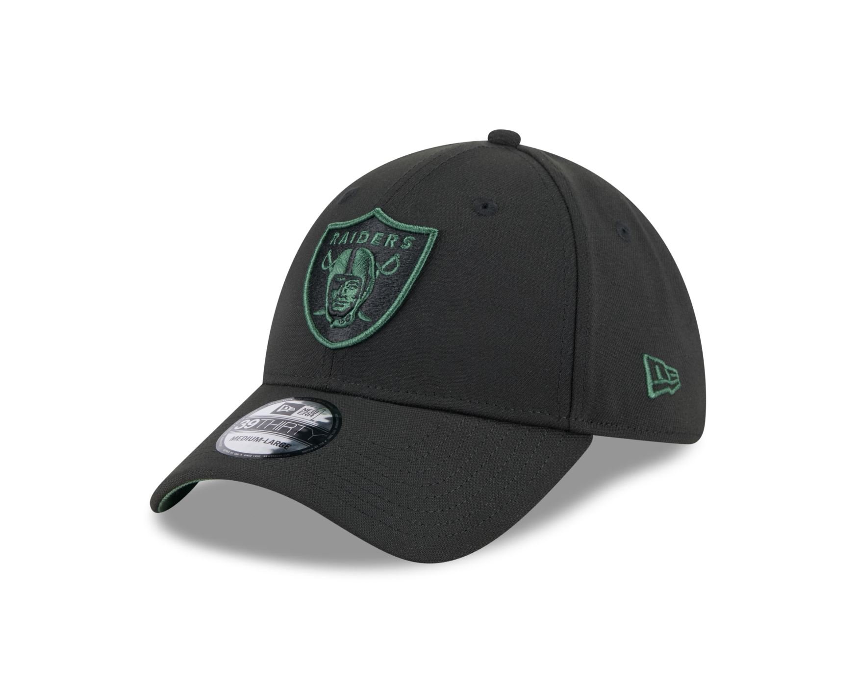 Bone New Era 39THIRTY Las Vegas Raiders NFL Preto