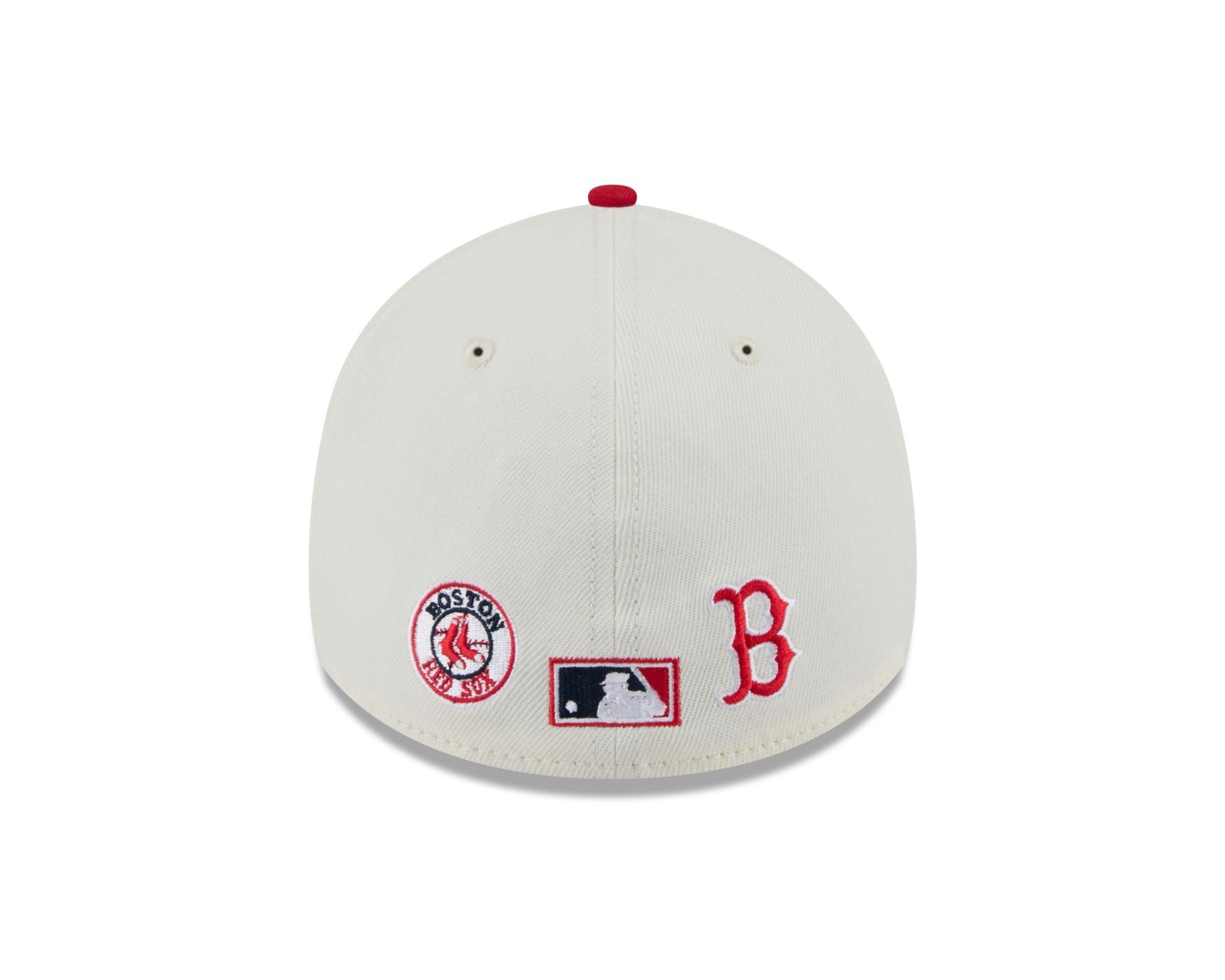 Bone New Era 39THIRTY A-FRAME Boston Red Sox MLB Branco Branco/Vermelho 5
