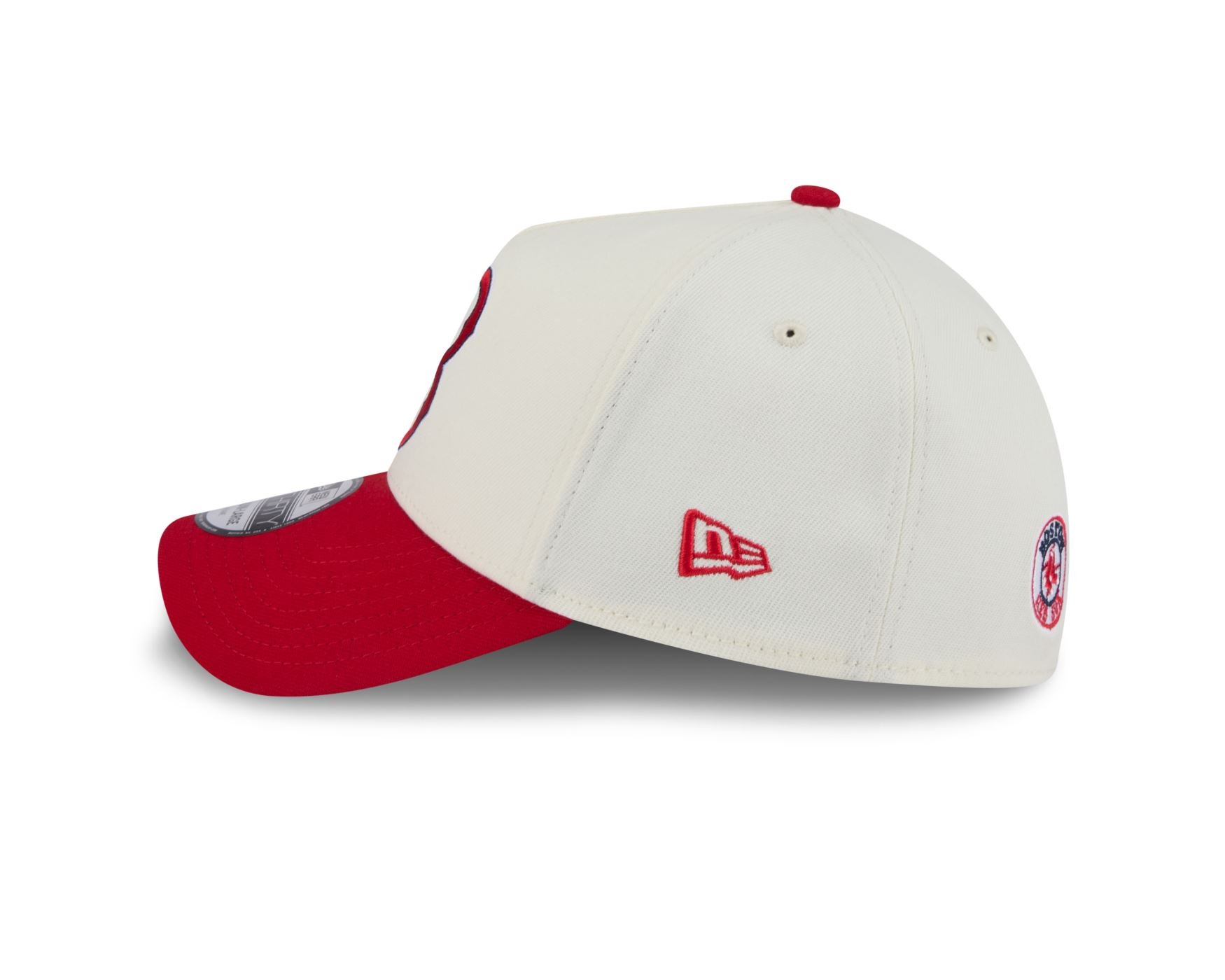 Bone New Era 39THIRTY A-FRAME Boston Red Sox MLB Branco Branco/Vermelho 7