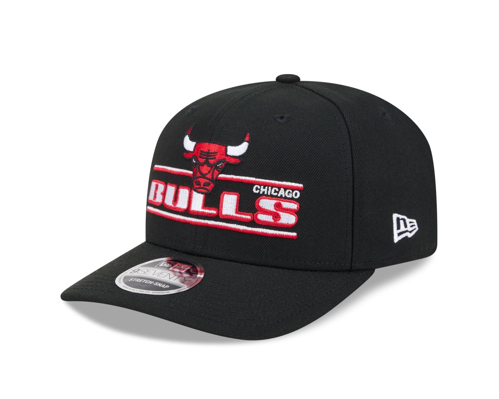 Bone New Era 9SEVENTY STRETCH SNAP Chicago Bulls NBA Preto
